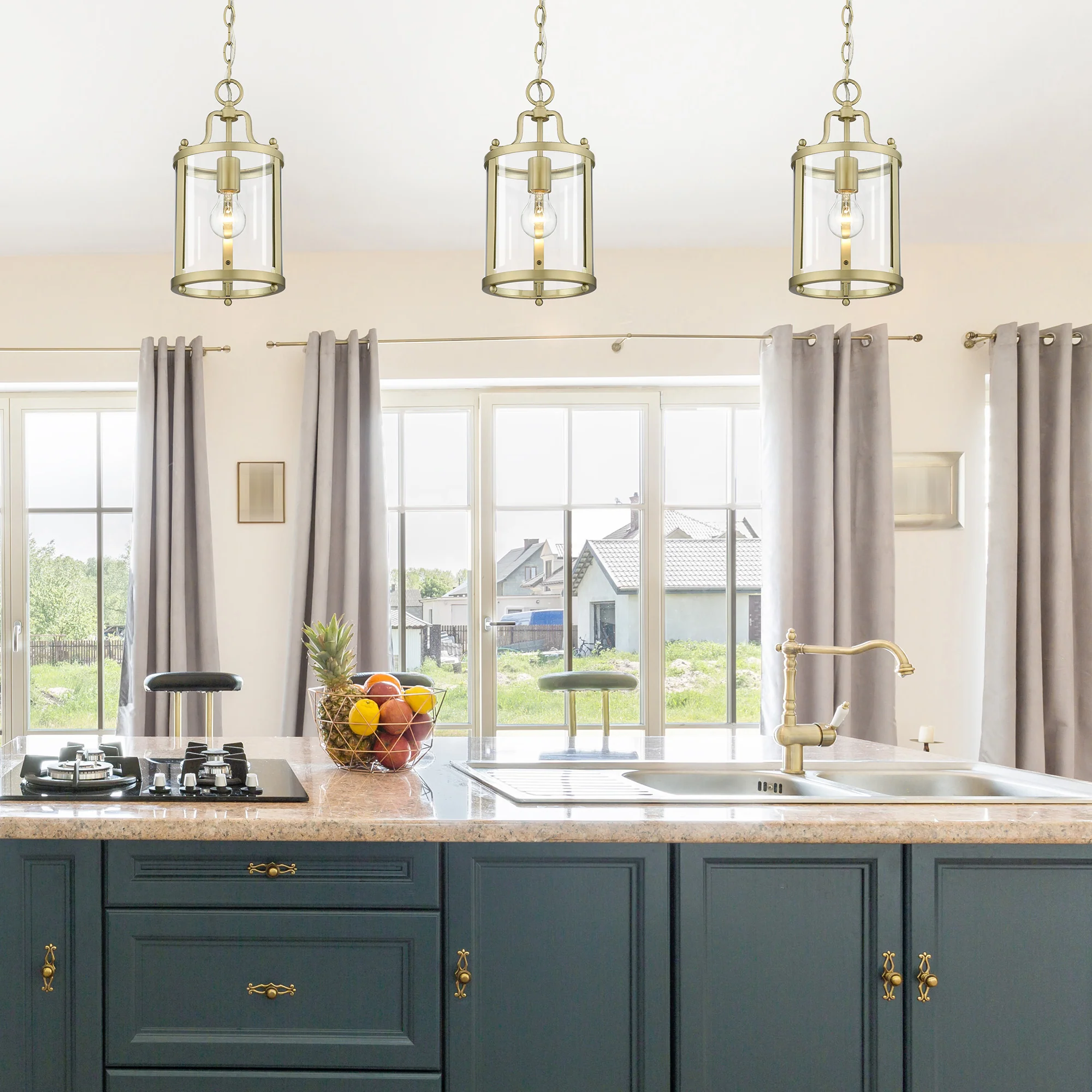 Golden Lighting Payton 1-light Pendant in Brushed Champagne Brass - Image 2