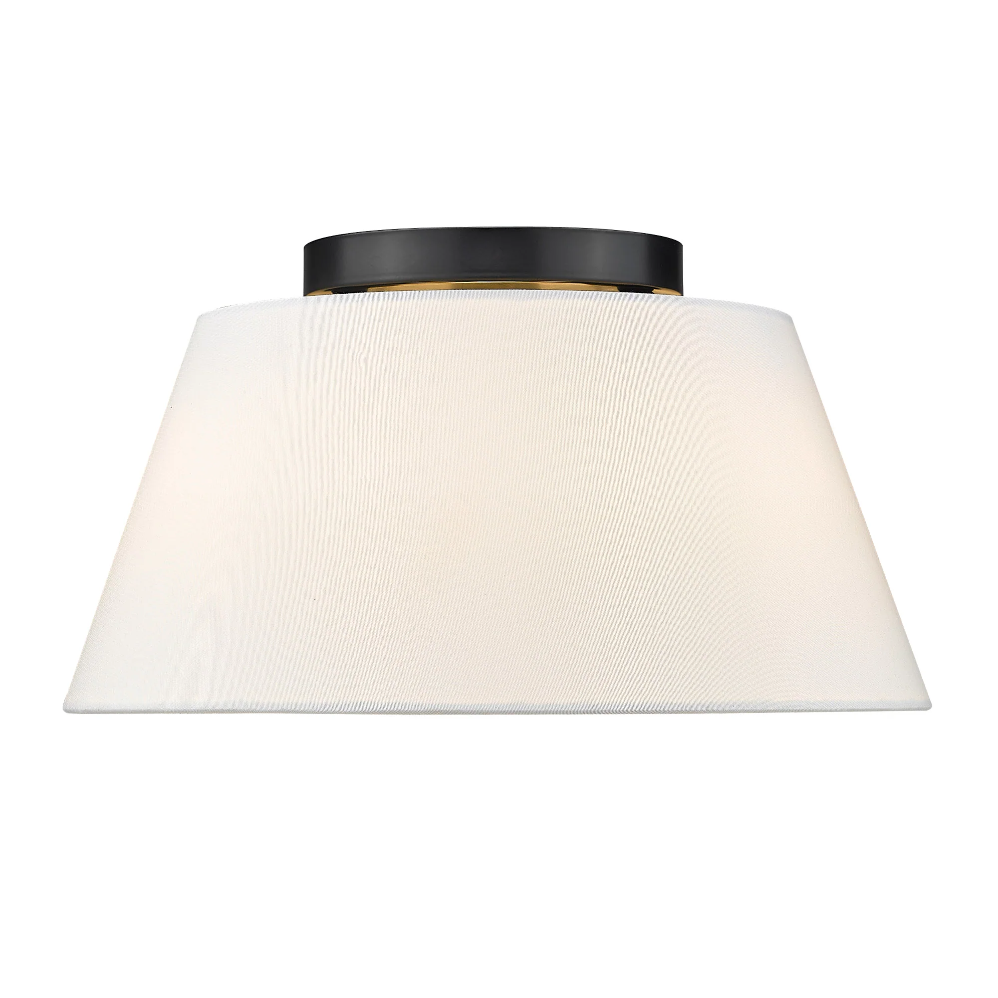 Golden Lighting Penn 3-light Flush Mount in Matte Black - Image 2