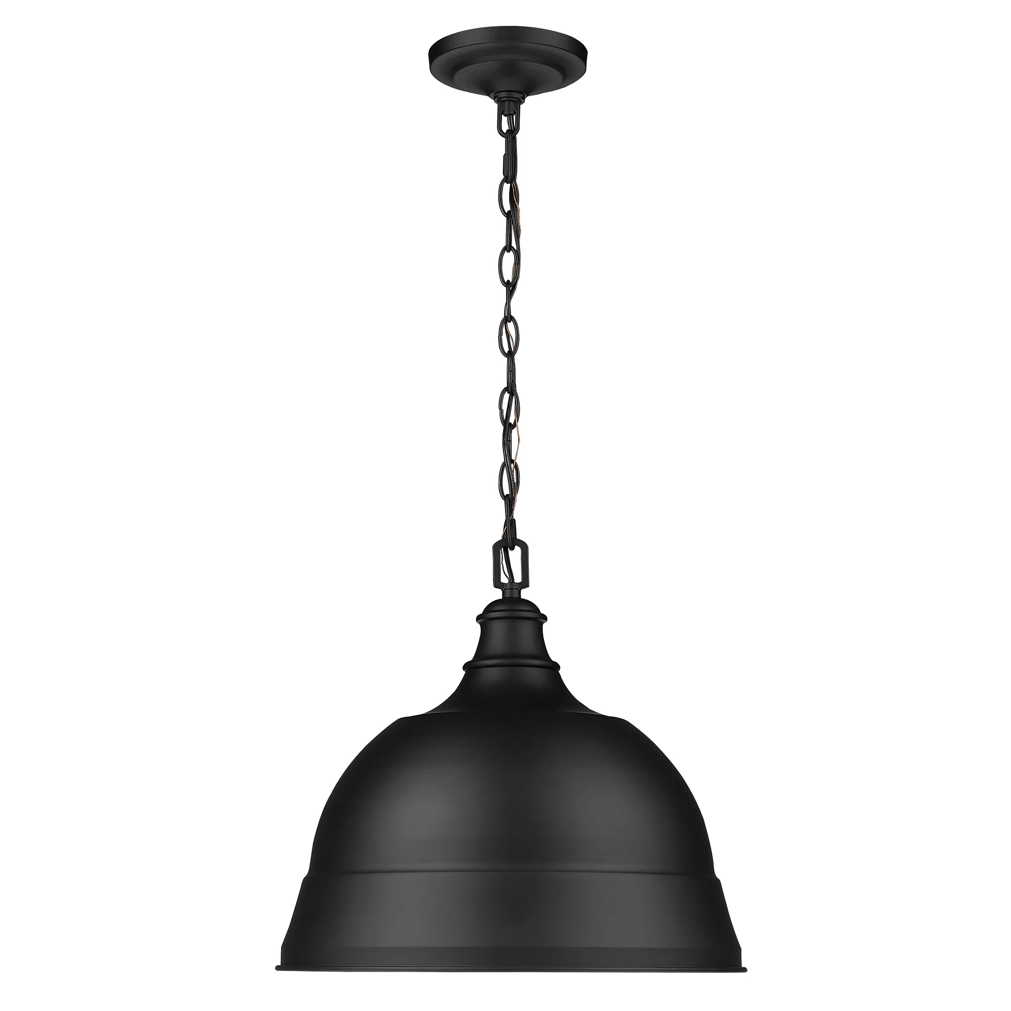 Golden Lighting Rebel 2-light Pendant in Matte Black - Image 2
