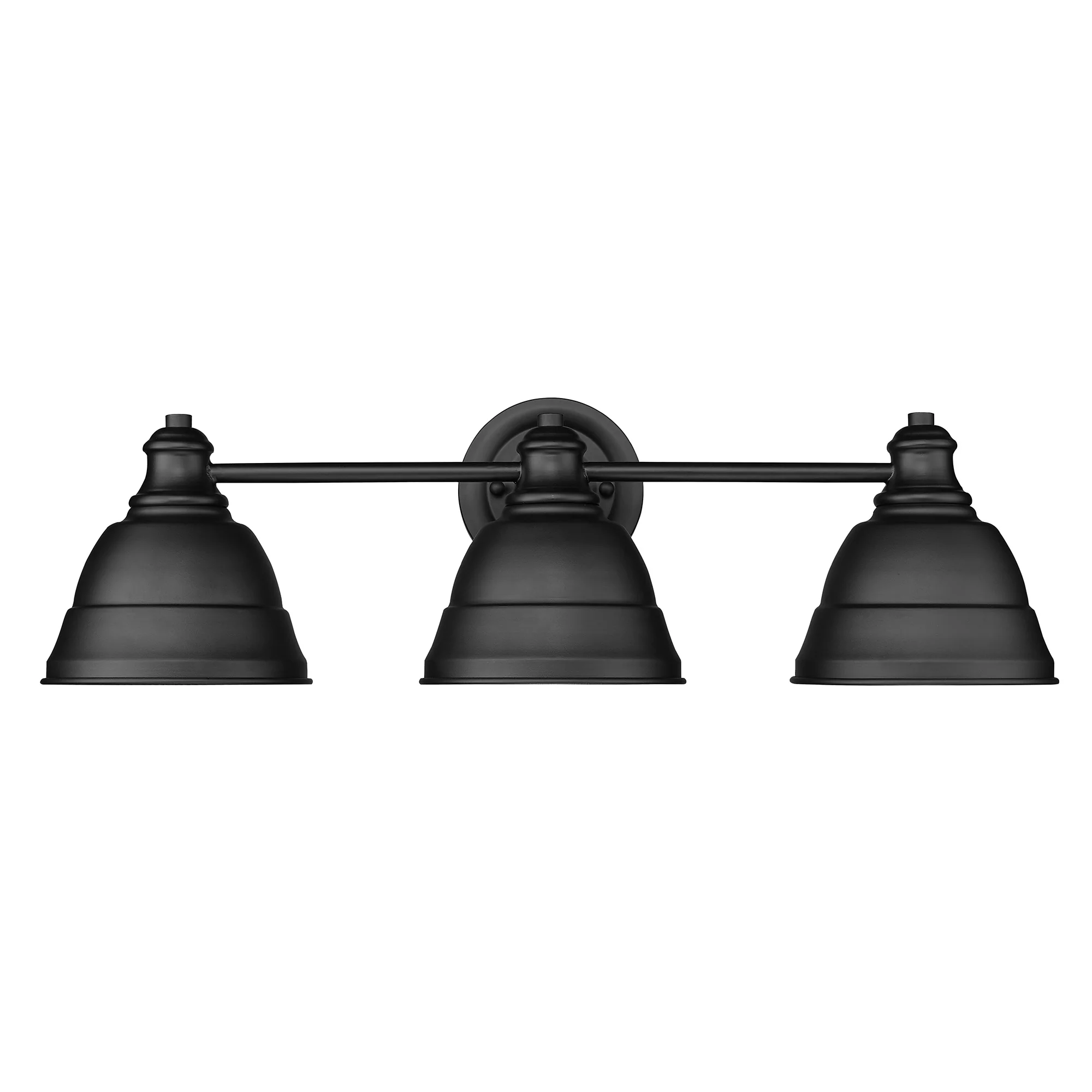 Golden Lighting Rebel 3-light Vanity in Matte Black - Image 2