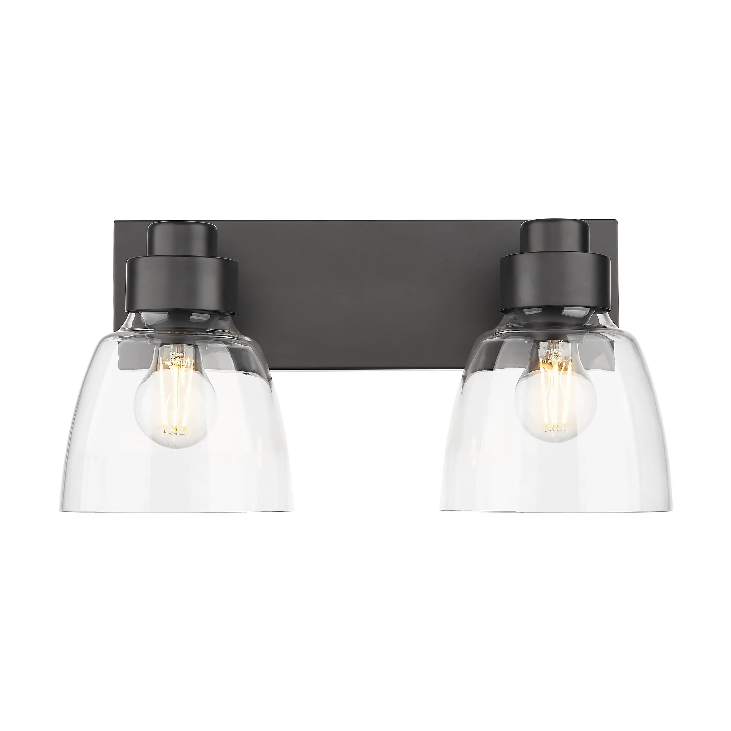 Golden Lighting Remy 2-light Vanity in Matte Black - Image 2