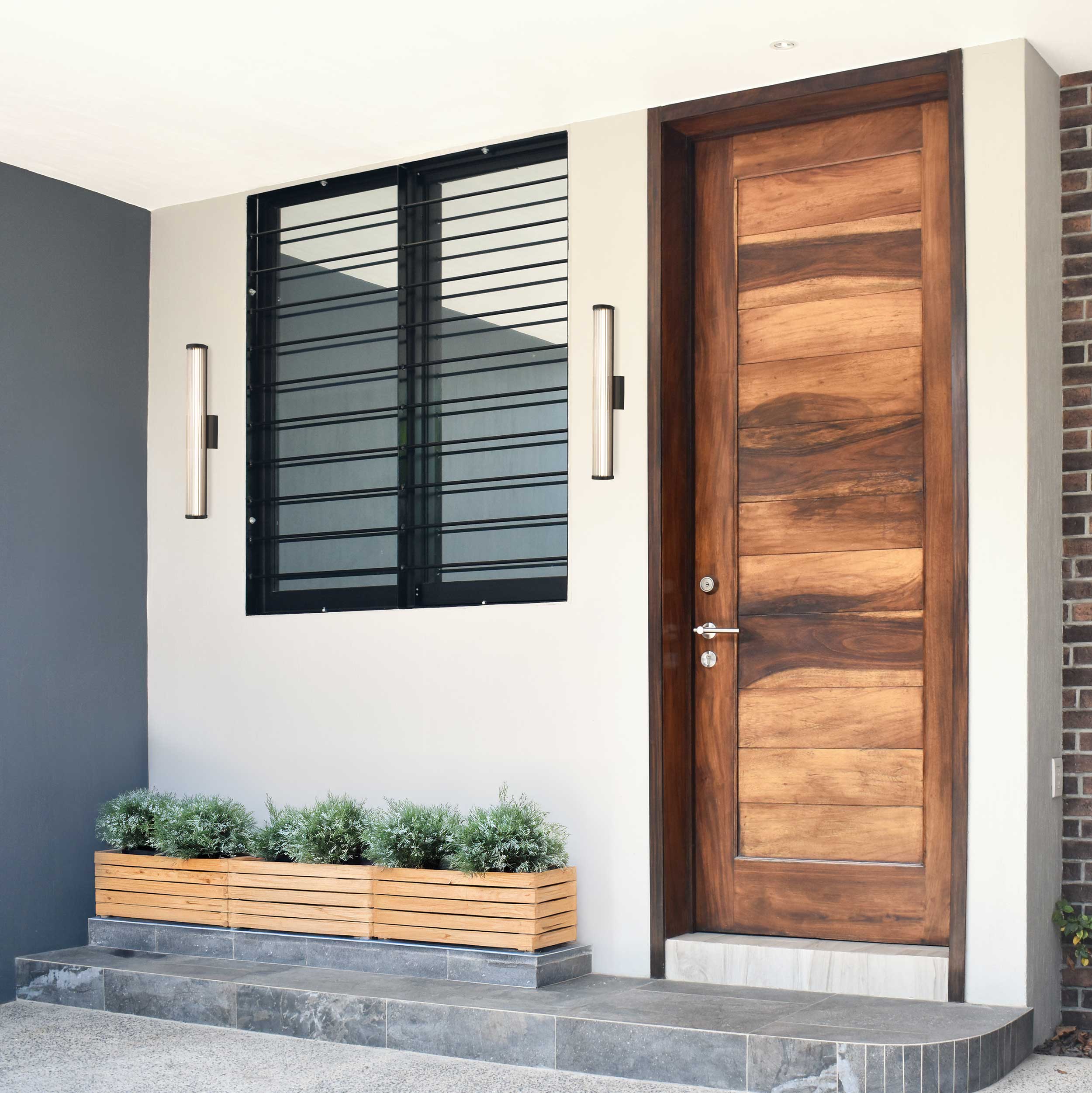 Golden Lighting Rodara Integrated LED 24in Outdoor Wall in Matte Black - Image 2