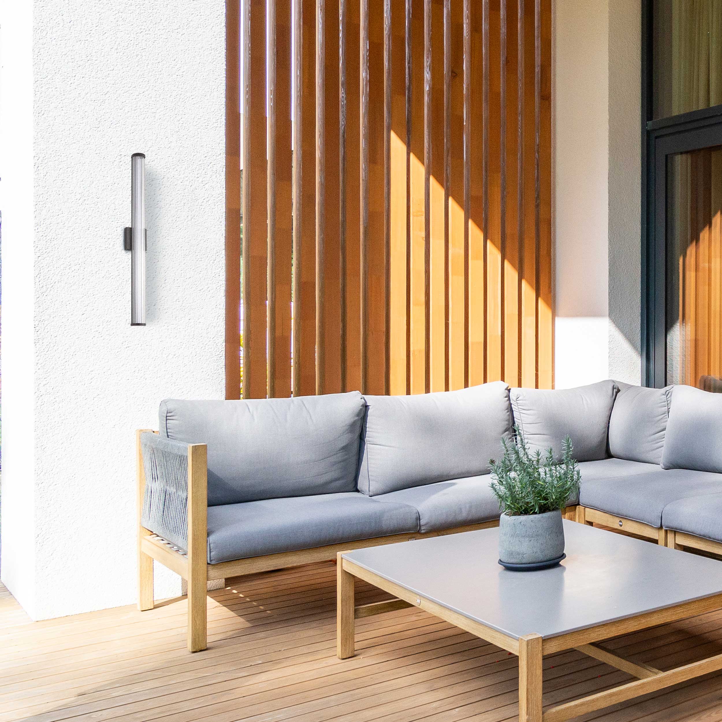 Golden Lighting Rodara Integrated LED 36in Outdoor Wall in Matte Black - Image 2