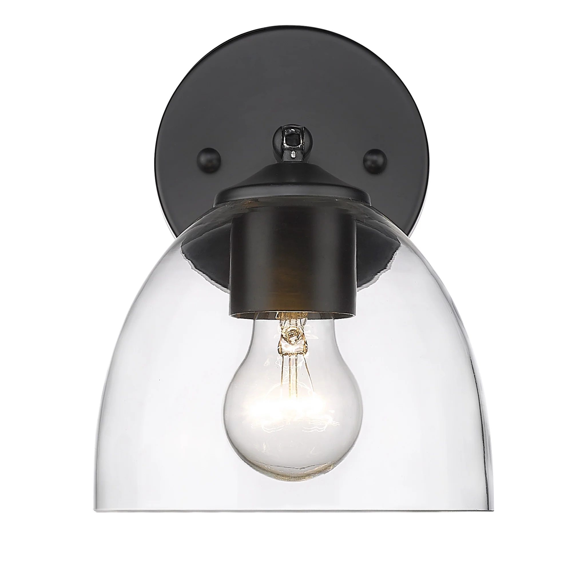 Golden Lighting Roxie 1-light Wall Sconce in Matte Black - Image 2