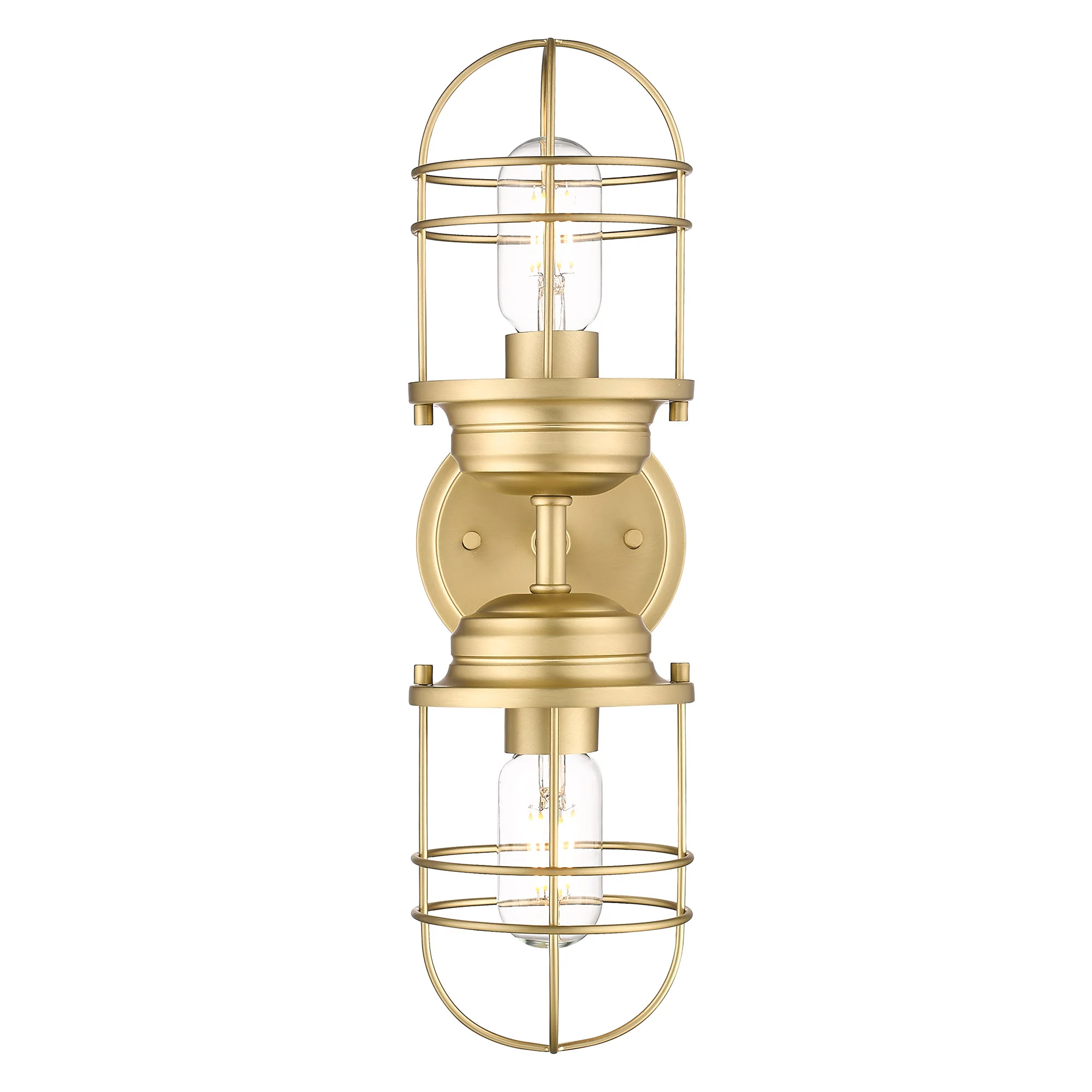 Golden Lighting Seaport 2-light Vanity in Brushed Champagne Brass - Image 2