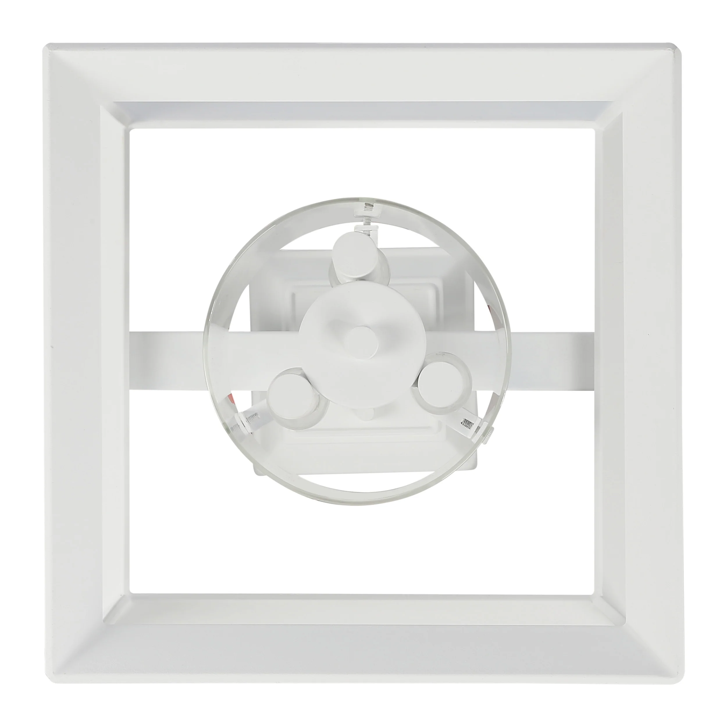 Golden Lighting Smyth 3-light 12"H Semi-Flush Mount in Natural White and Clear Glass - Image 2