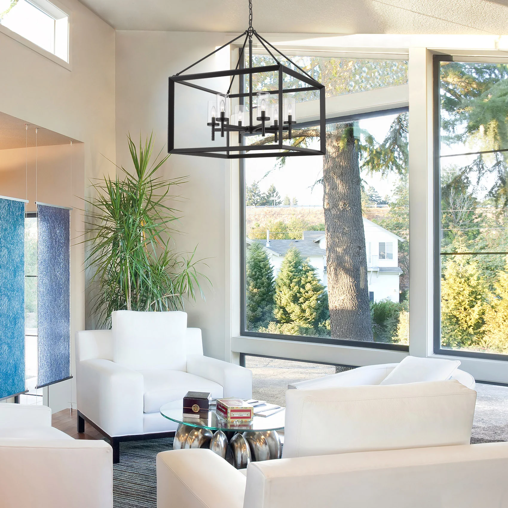 Golden Lighting Smyth 6-light Chandelier in Matte Black - Image 2