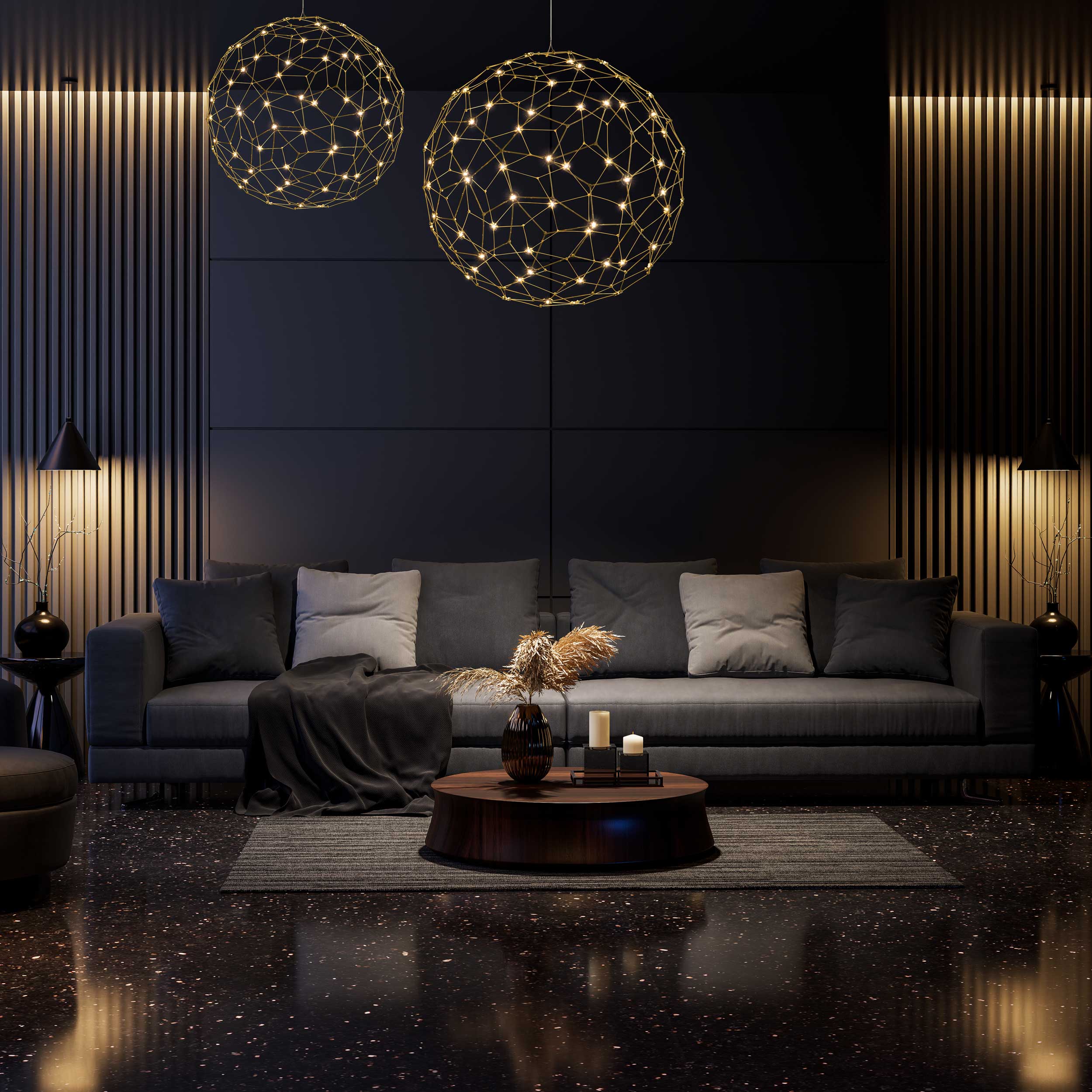 Golden Lighting Spheris Integrated LED 16in Pendant in Natural Brass - Image 2