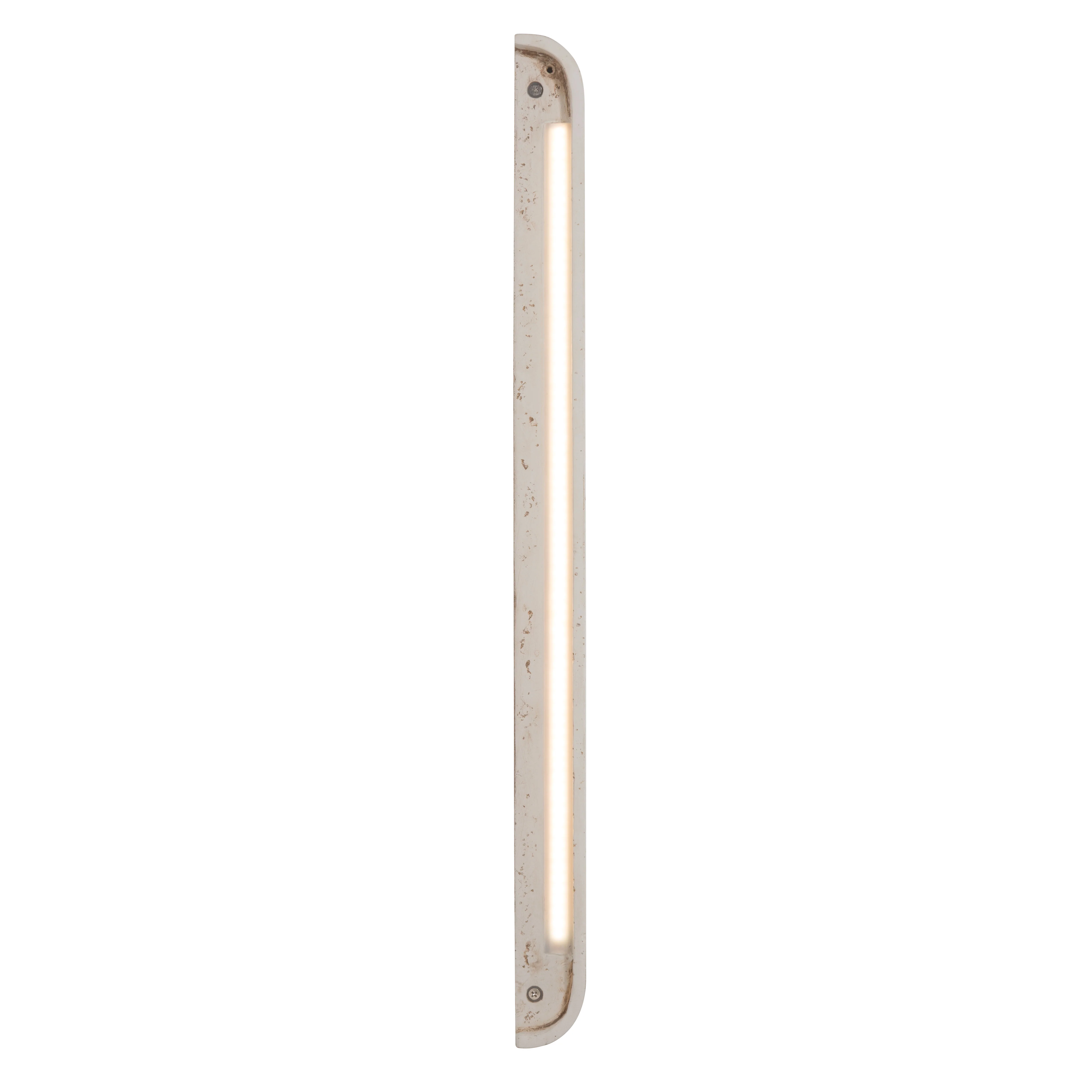 Golden Lighting Stela Integrated LED 24in Outdoor Wall in White Travertine - Image 2