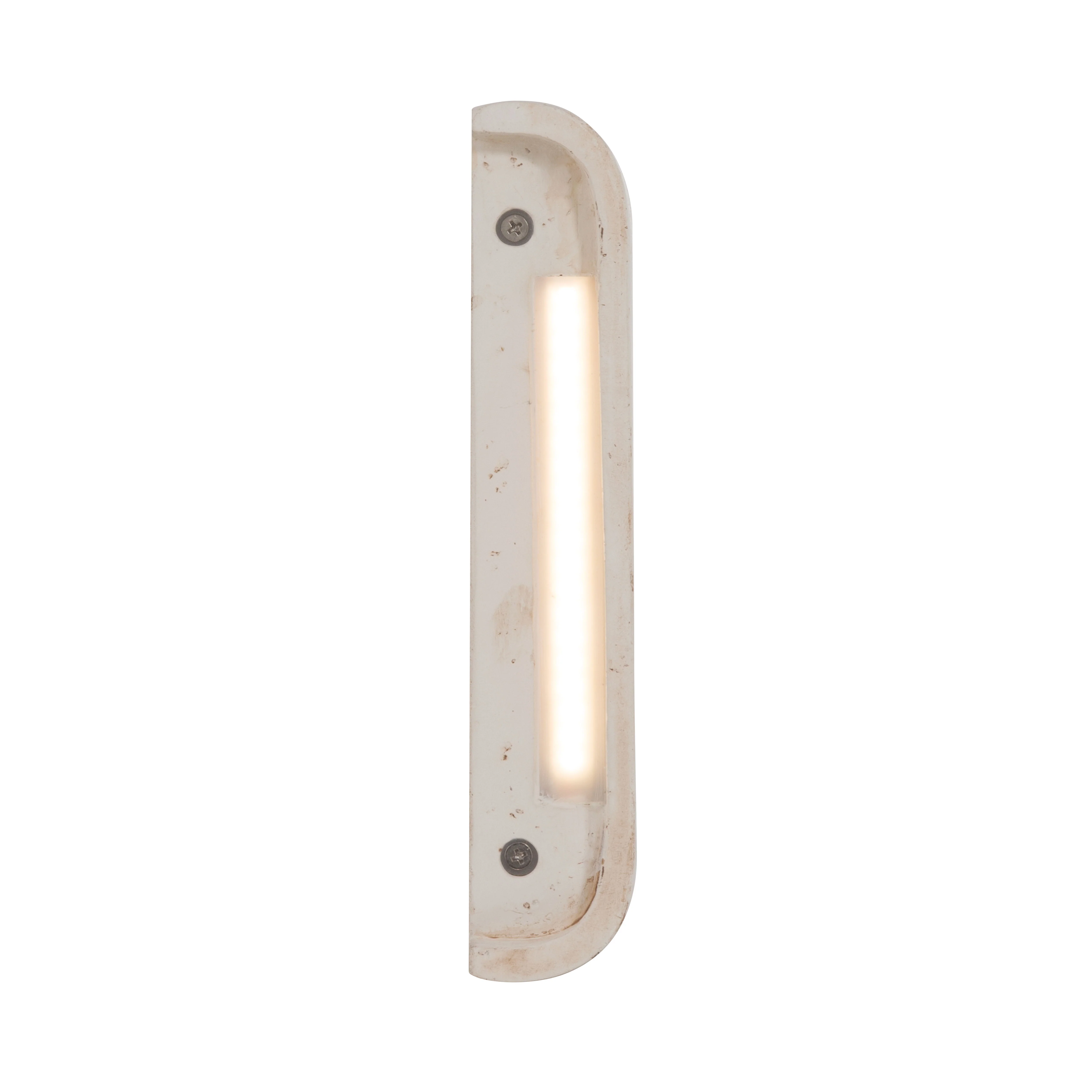 Golden Lighting Stela Integrated LED 9in Outdoor Wall in White Travertine - Image 2