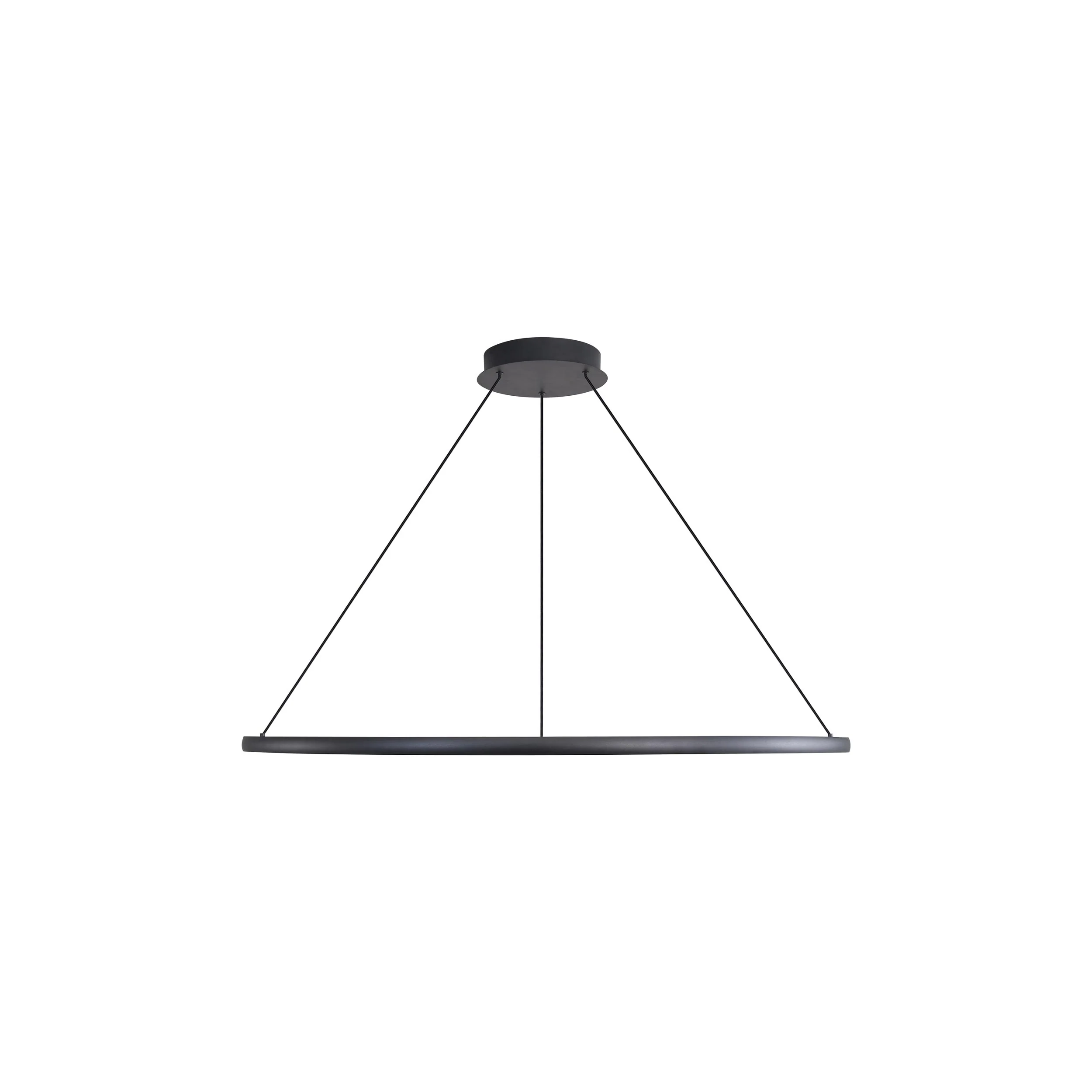 Golden Lighting Veritas Integrated LED 35in Chandelier in Sand Black - Image 2