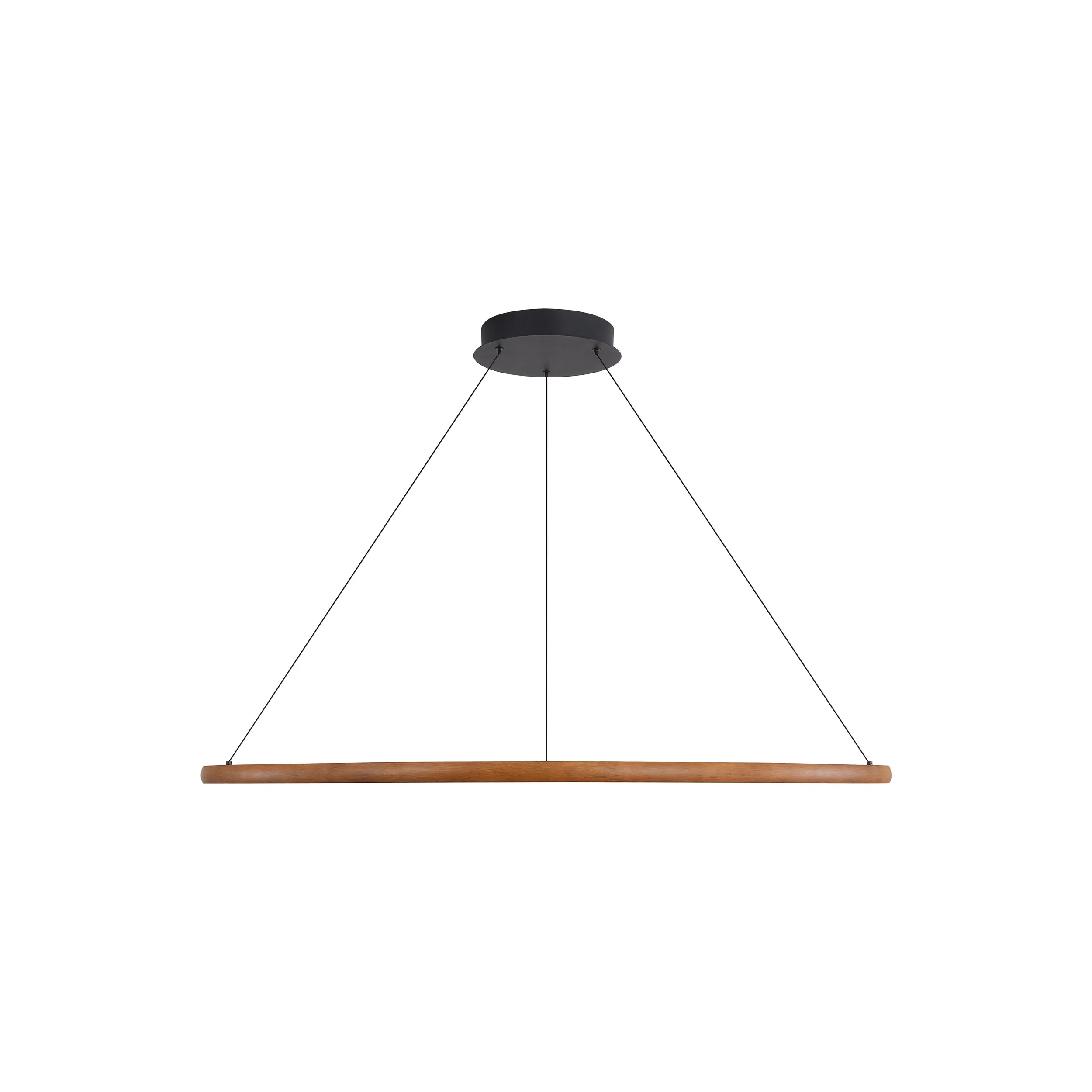 Golden Lighting Veritas Integrated LED 47in Chandelier in Walnut - Image 2