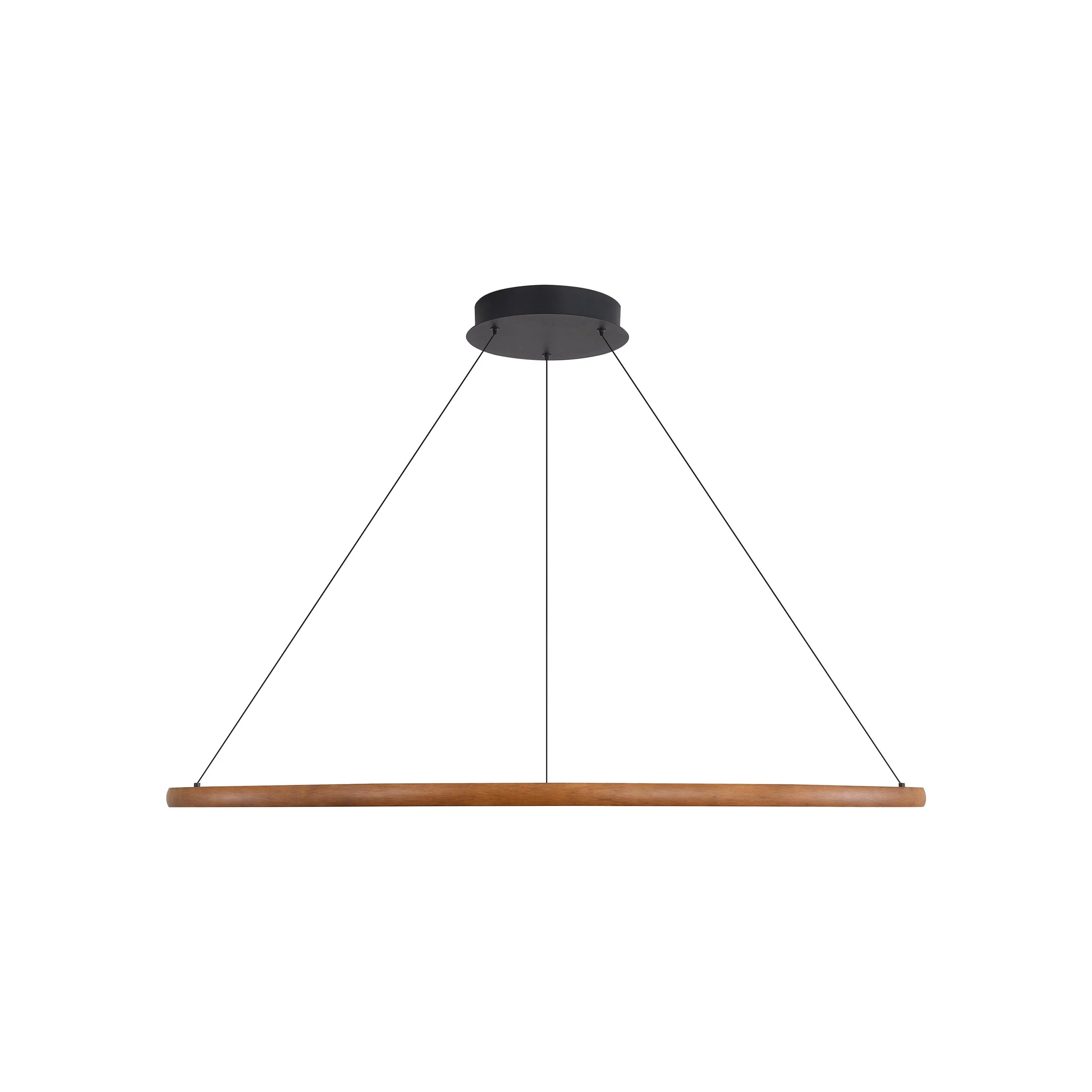 Golden Lighting Veritas Integrated LED 59in Chandelier in Walnut - Image 2