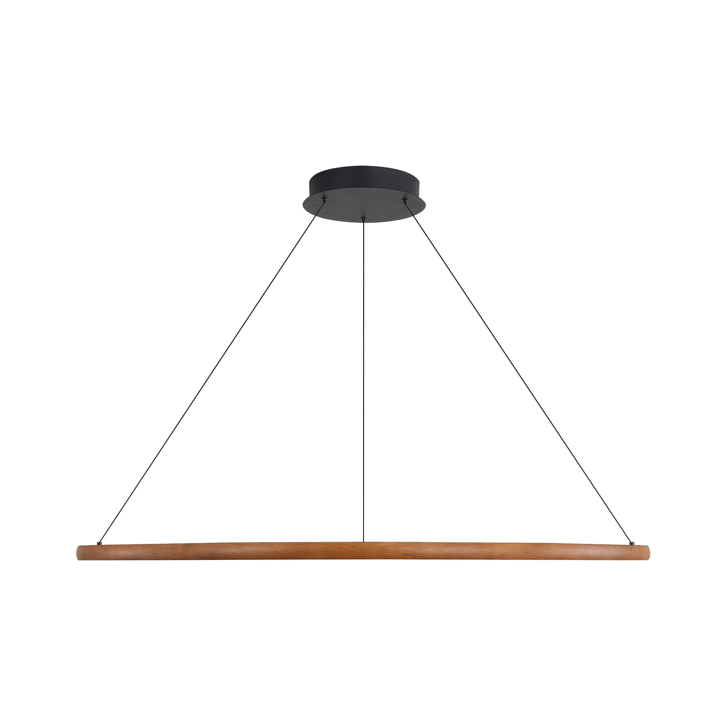 Golden Lighting Veritas Integrated LED 71in Chandelier in Walnut - Image 2
