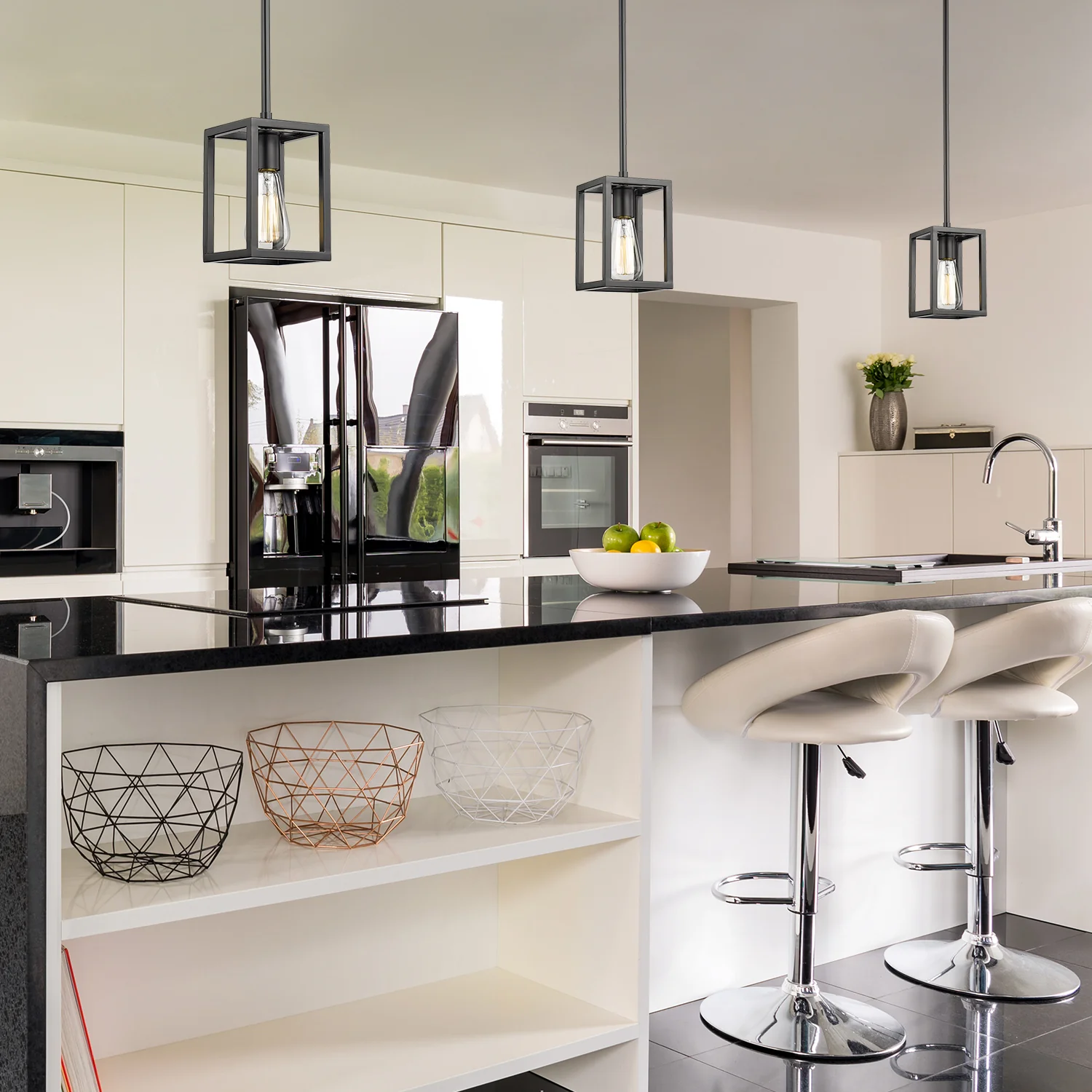 Golden Lighting Wesson 1-light Pendant in Matte Black - Image 2