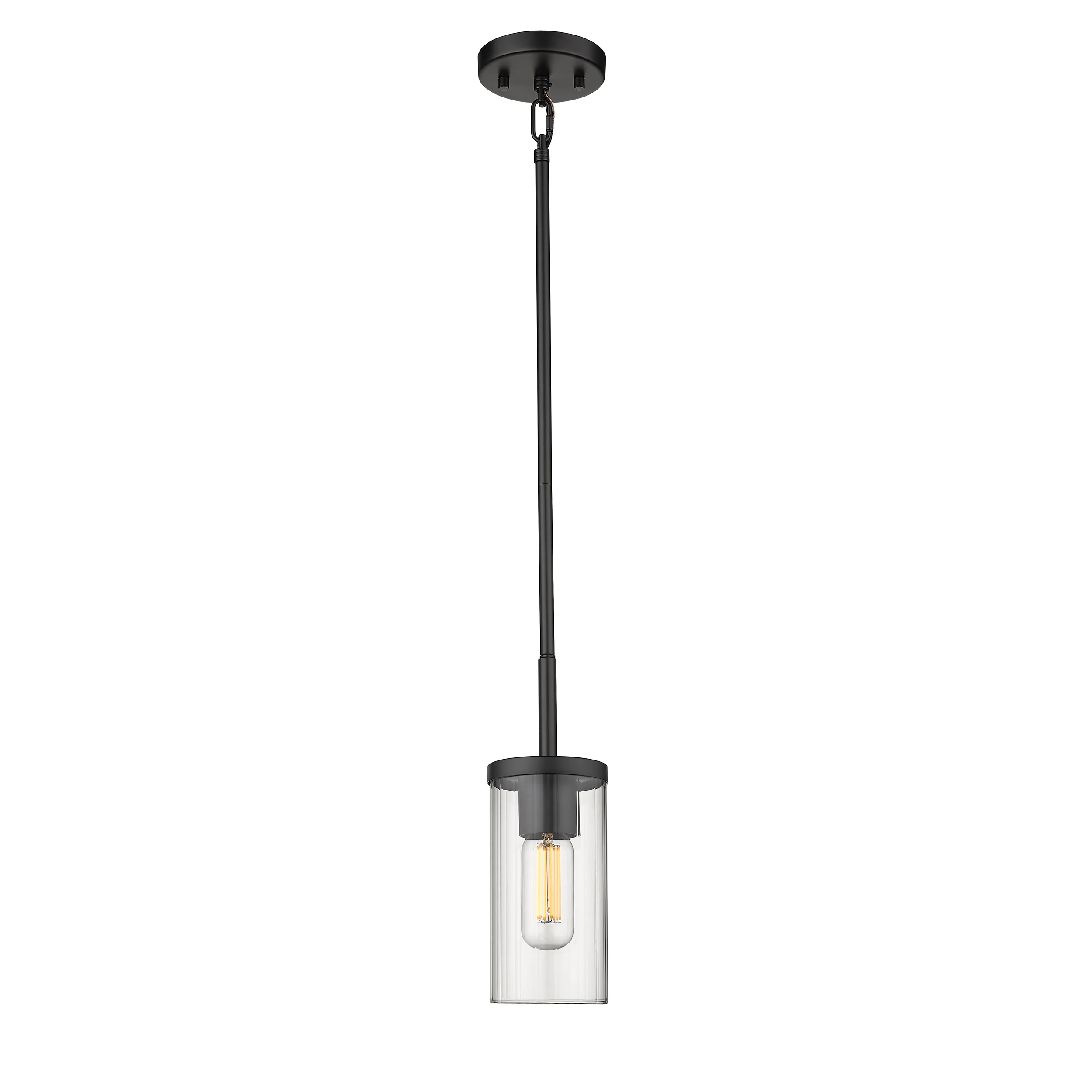 Golden Lighting Winslett 1-light Pendant in Matte Black - Image 2
