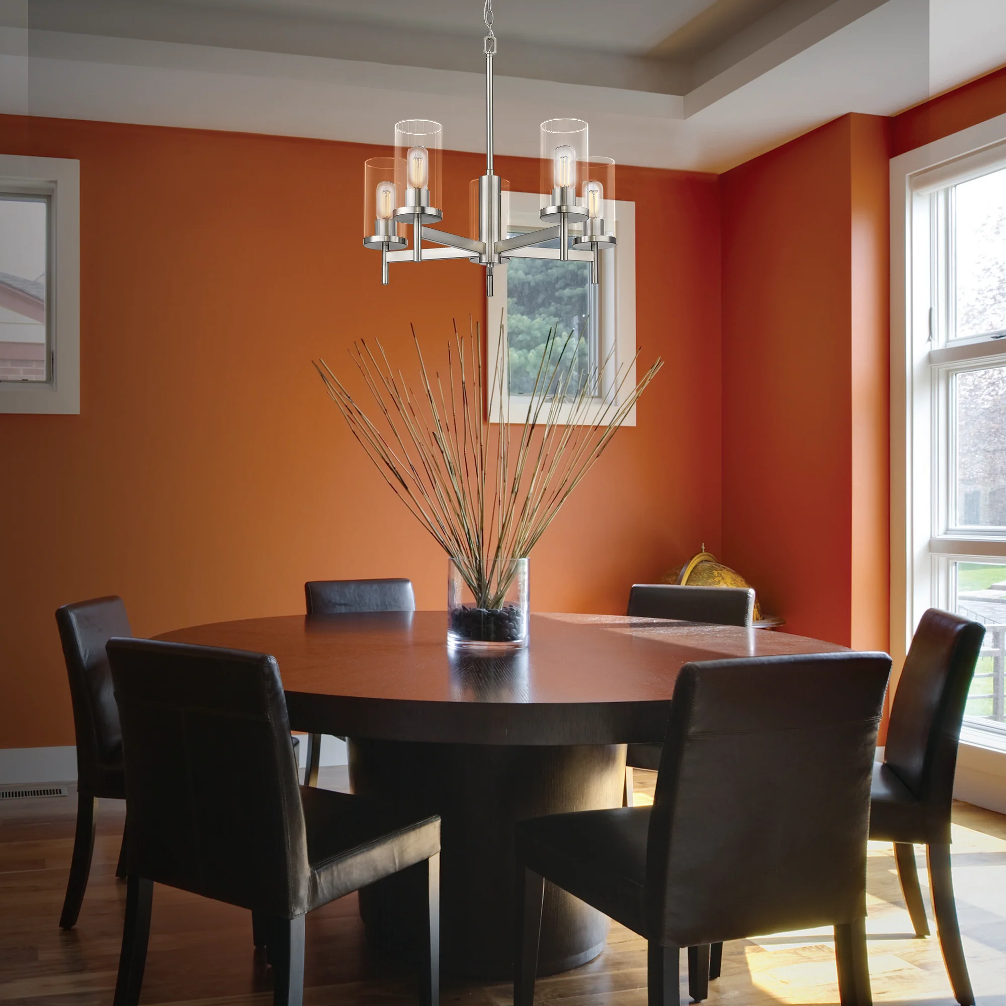 Golden Lighting Winslett 5-light Chandelier in Pewter - Image 2