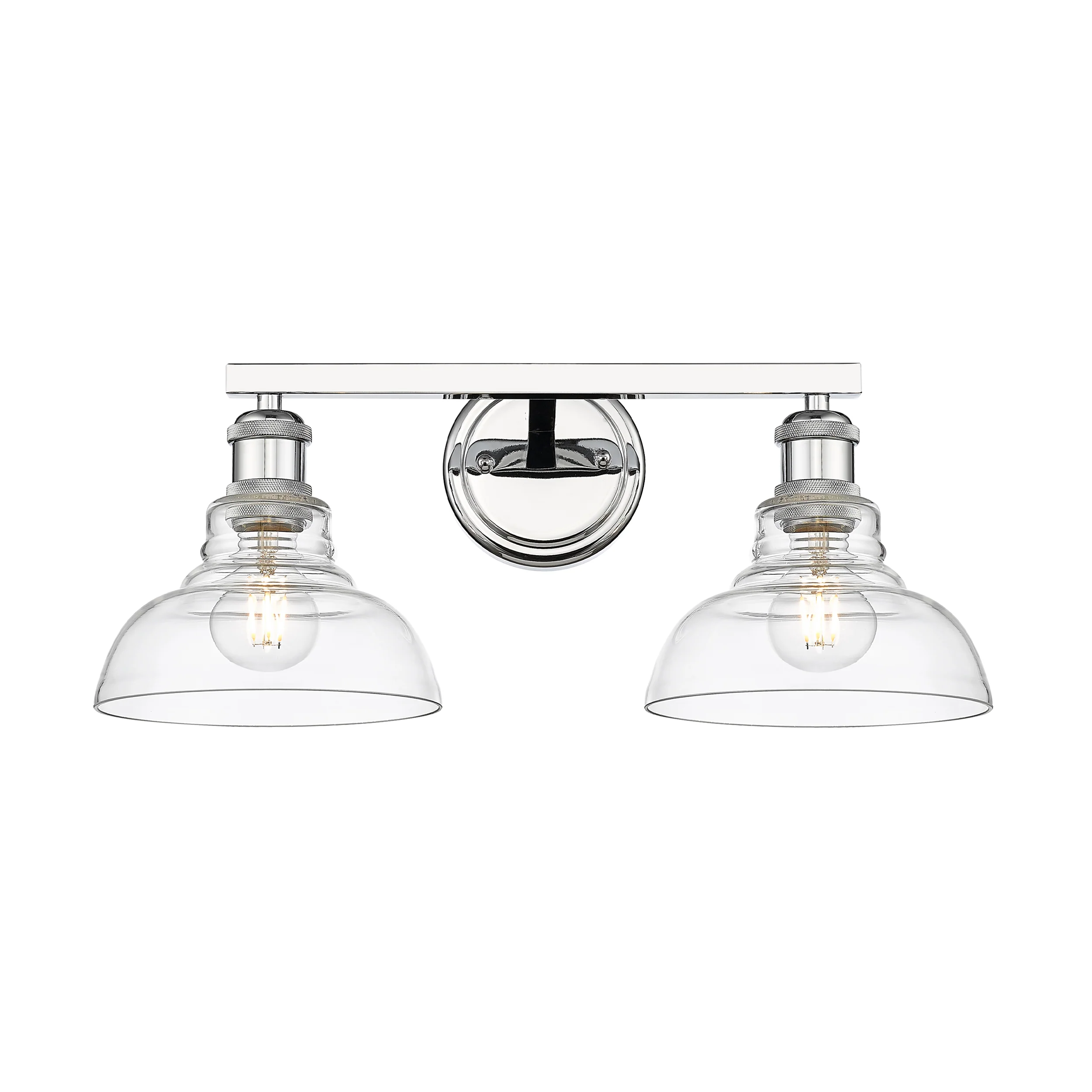 Yep by Golden Lighting Carver 2-light Vanity in Chrome - Image 2