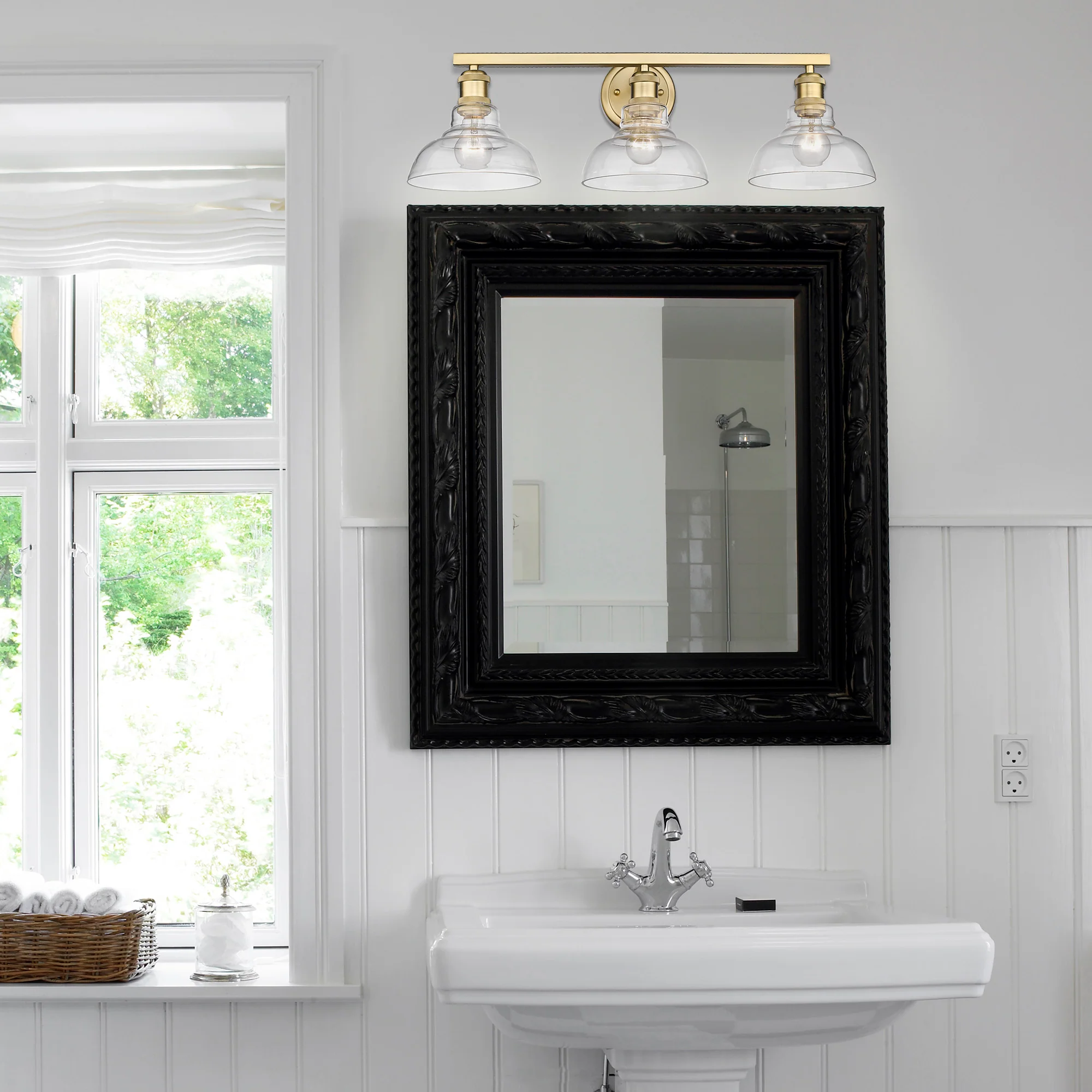 Yep by Golden Lighting Carver 3-light Vanity in Brushed Champagne Brass - Image 2