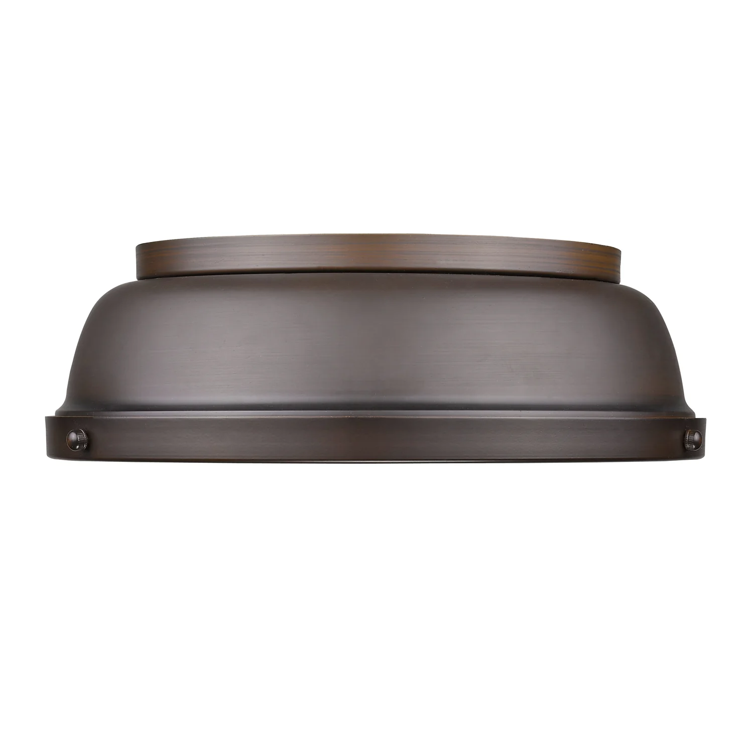 Yep by Golden Lighting Duncan 2-light Flush Mount in Rubbed Bronze and Rubbed Bronze shade - Image 2