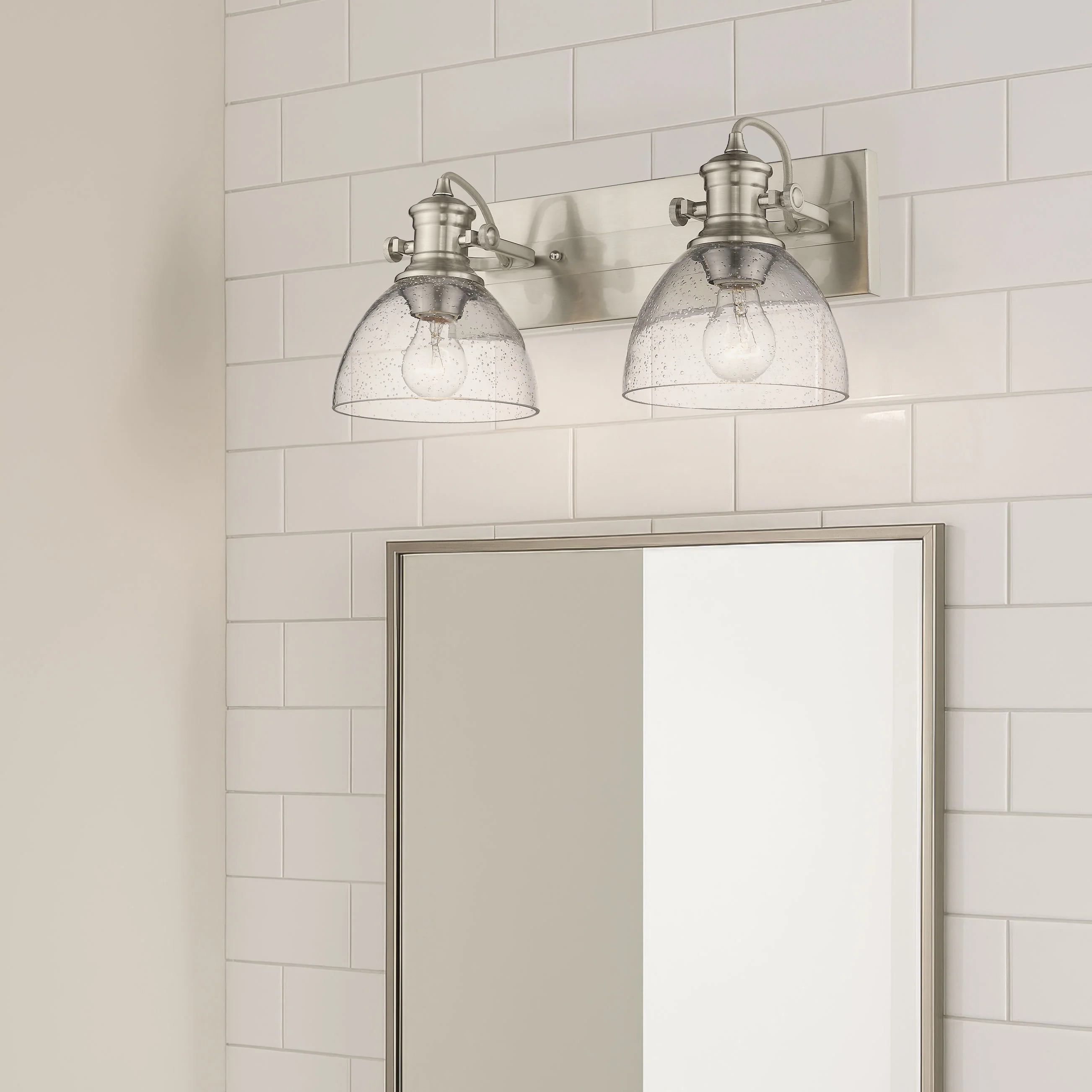 Yep by Golden Lighting Hines 2-light Vanity in Pewter - Image 2