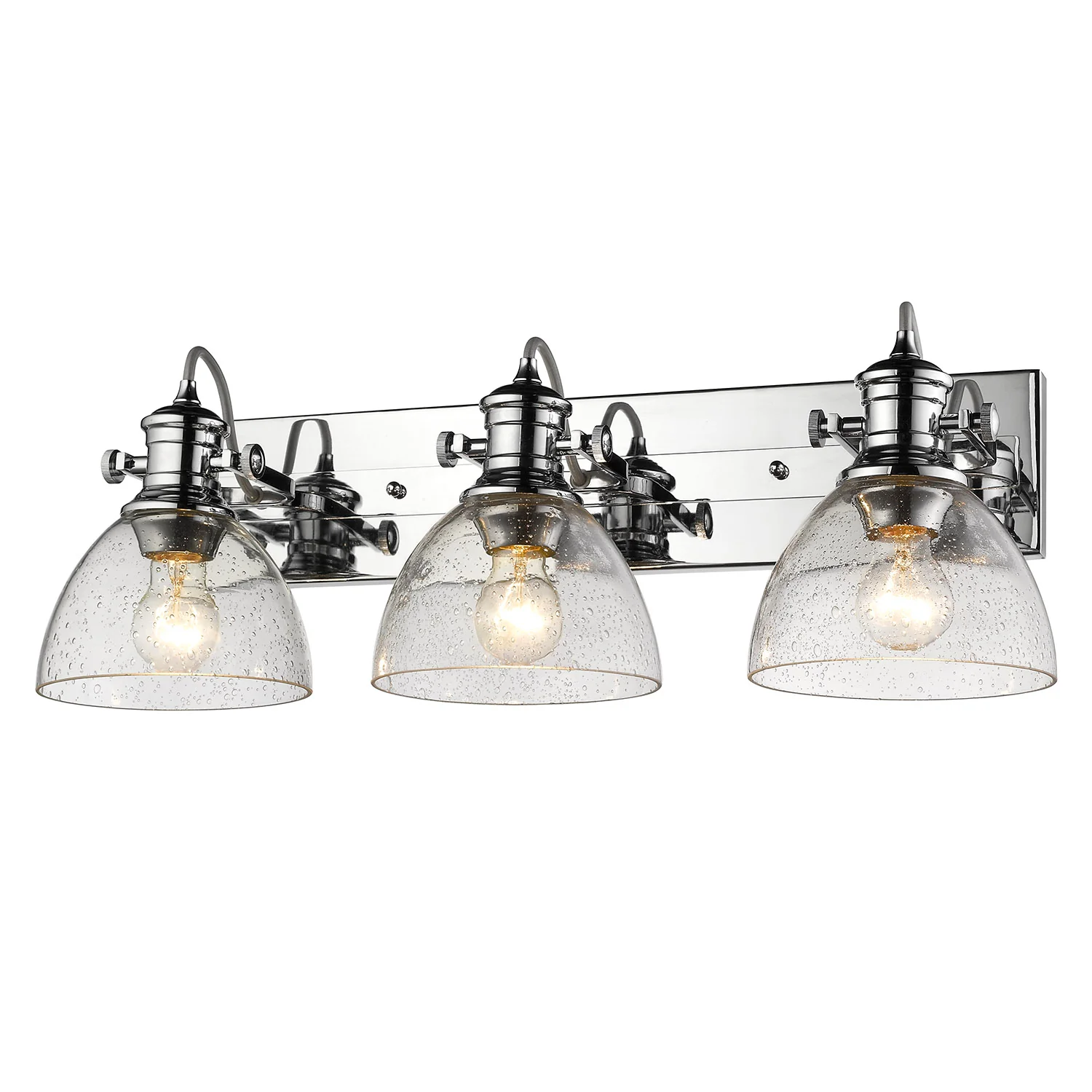 Yep by Golden Lighting Hines 3-light Semi-Flush Mount in Chrome - Image 2