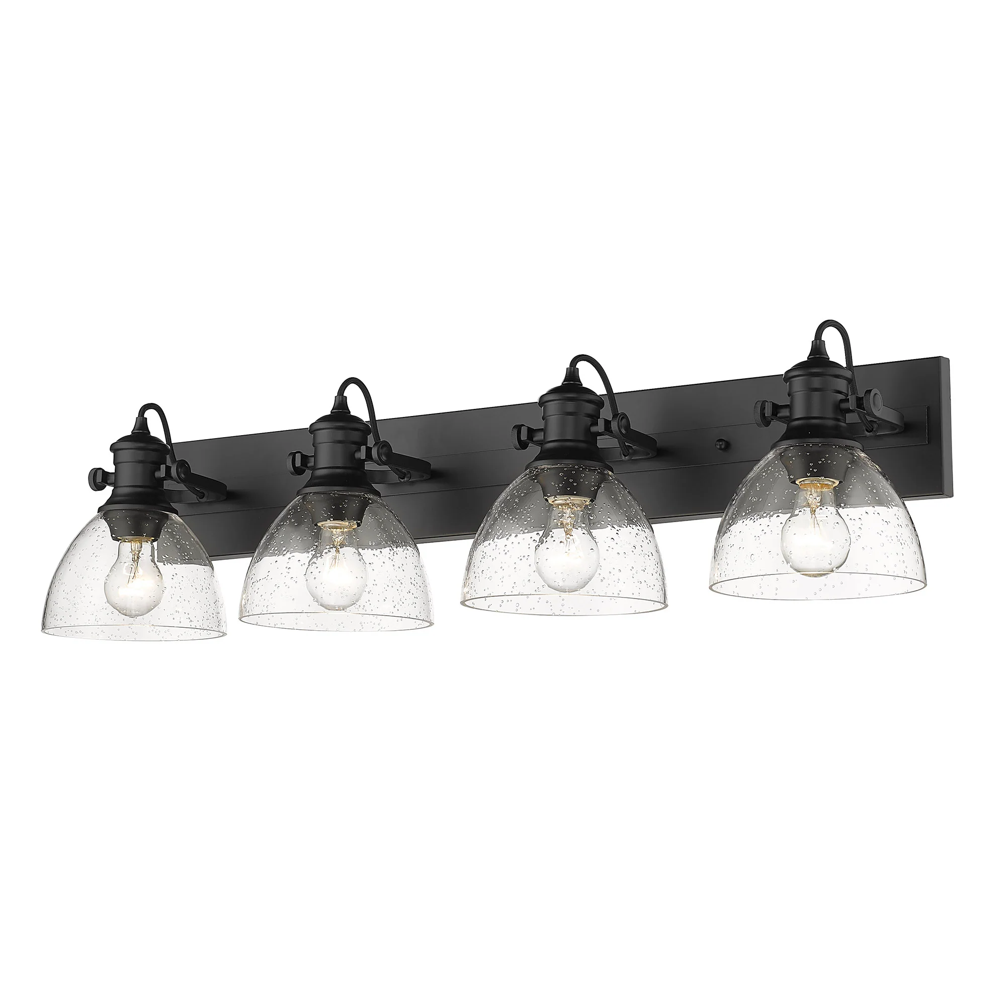 Yep by Golden Lighting Hines 4-light Semi-Flush Mount in Matte Black - Image 2