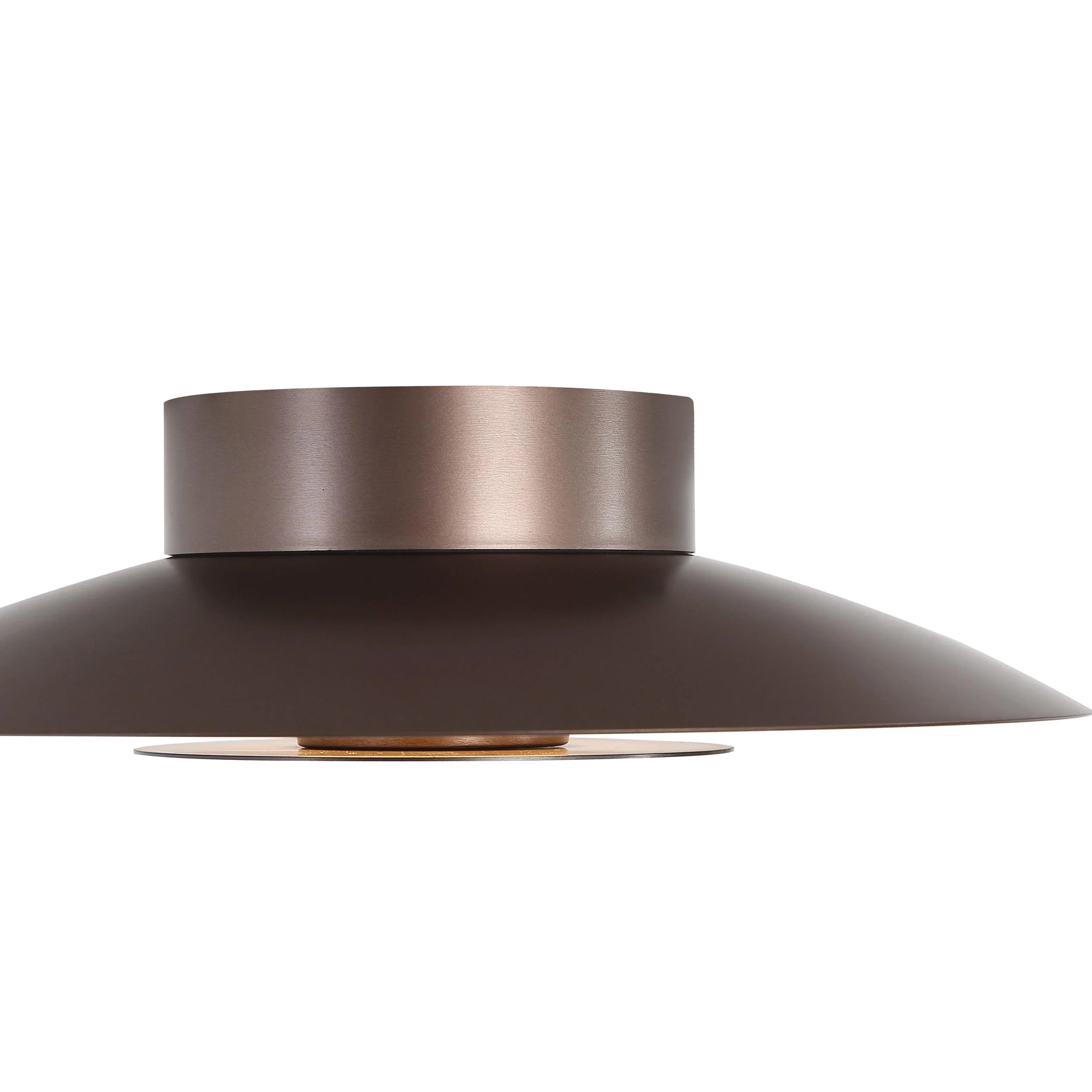 Yep by Golden Lighting Luma Integrated LED Flush Mount in Coffee Silver and Graphite accent - Image 2