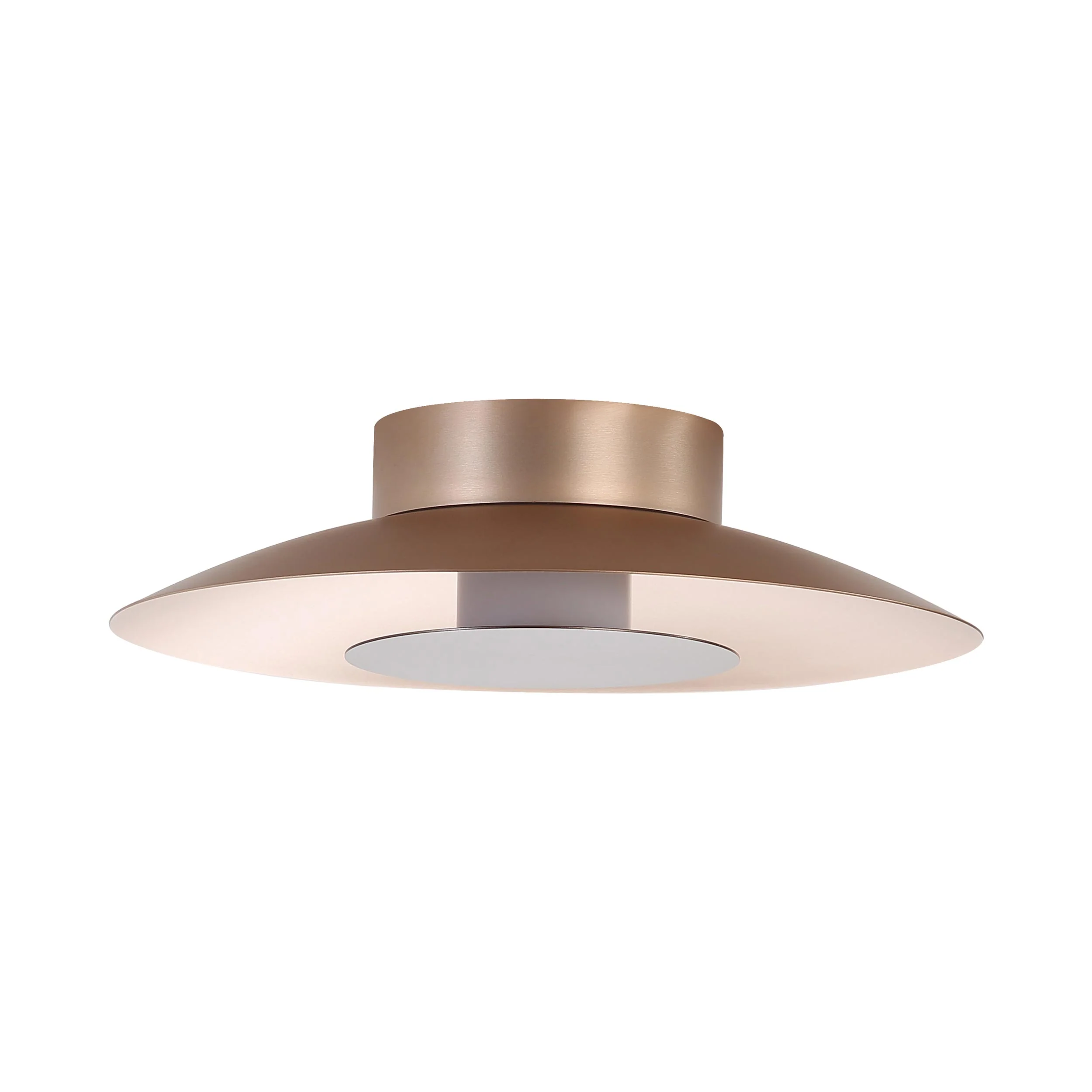 Yep by Golden Lighting Luma Integrated LED Flush Mount in French Gold and Coffee Silver accent - Image 2