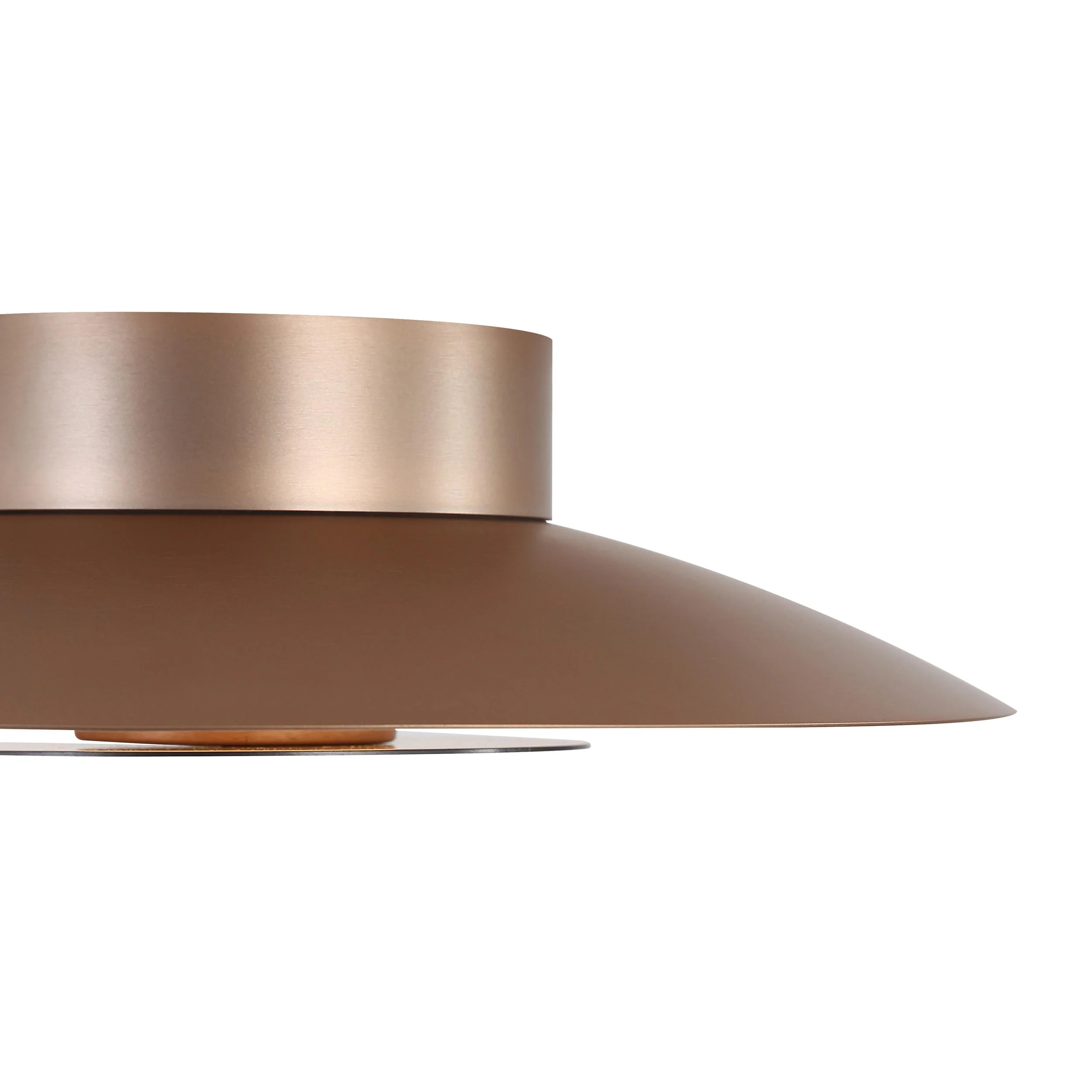Yep by Golden Lighting Luma Integrated LED Flush Mount in French Gold and Graphite shade - Image 2