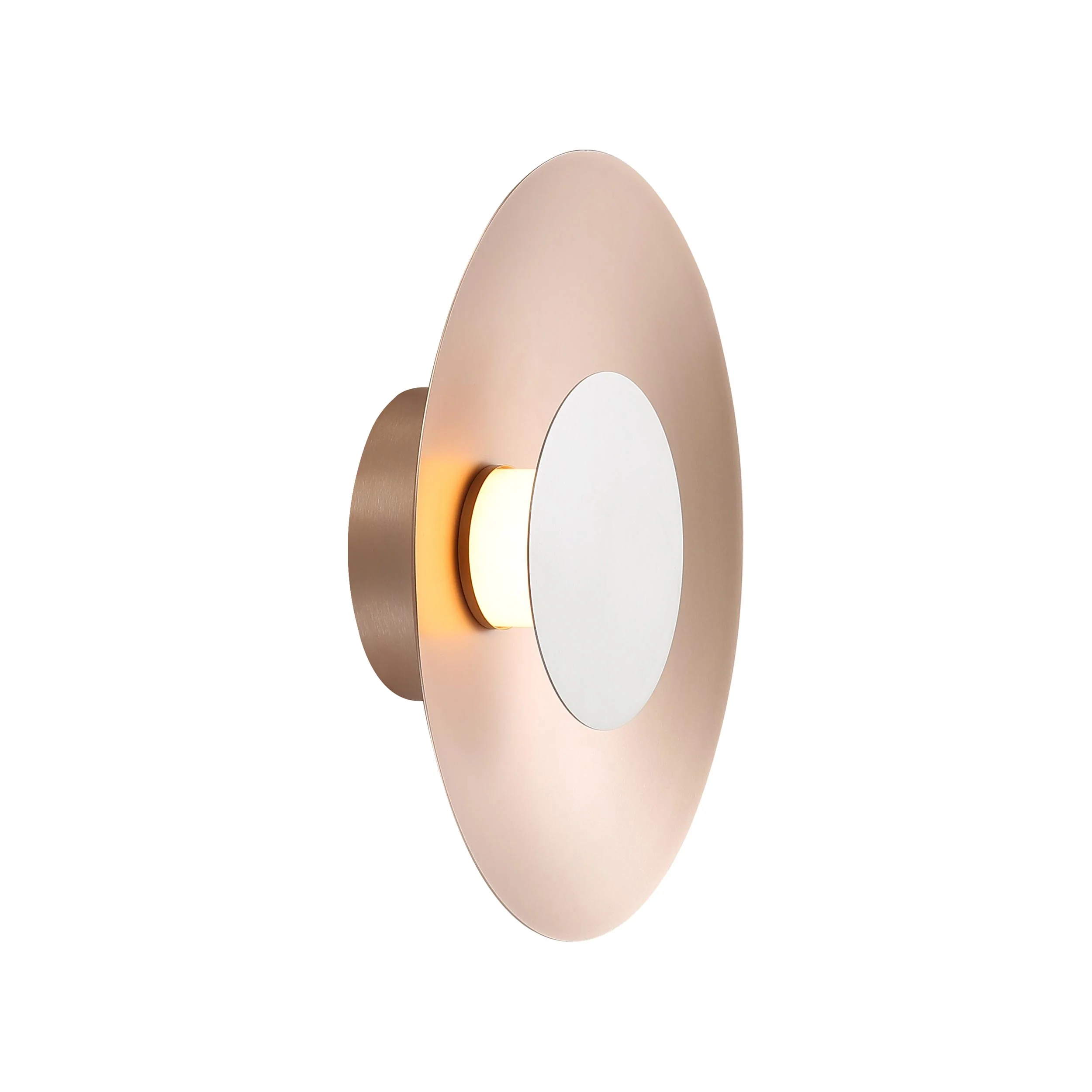 Yep by Golden Lighting Luma Integrated LED Flush Mount in French Gold and Sand Nickel shade - Image 2