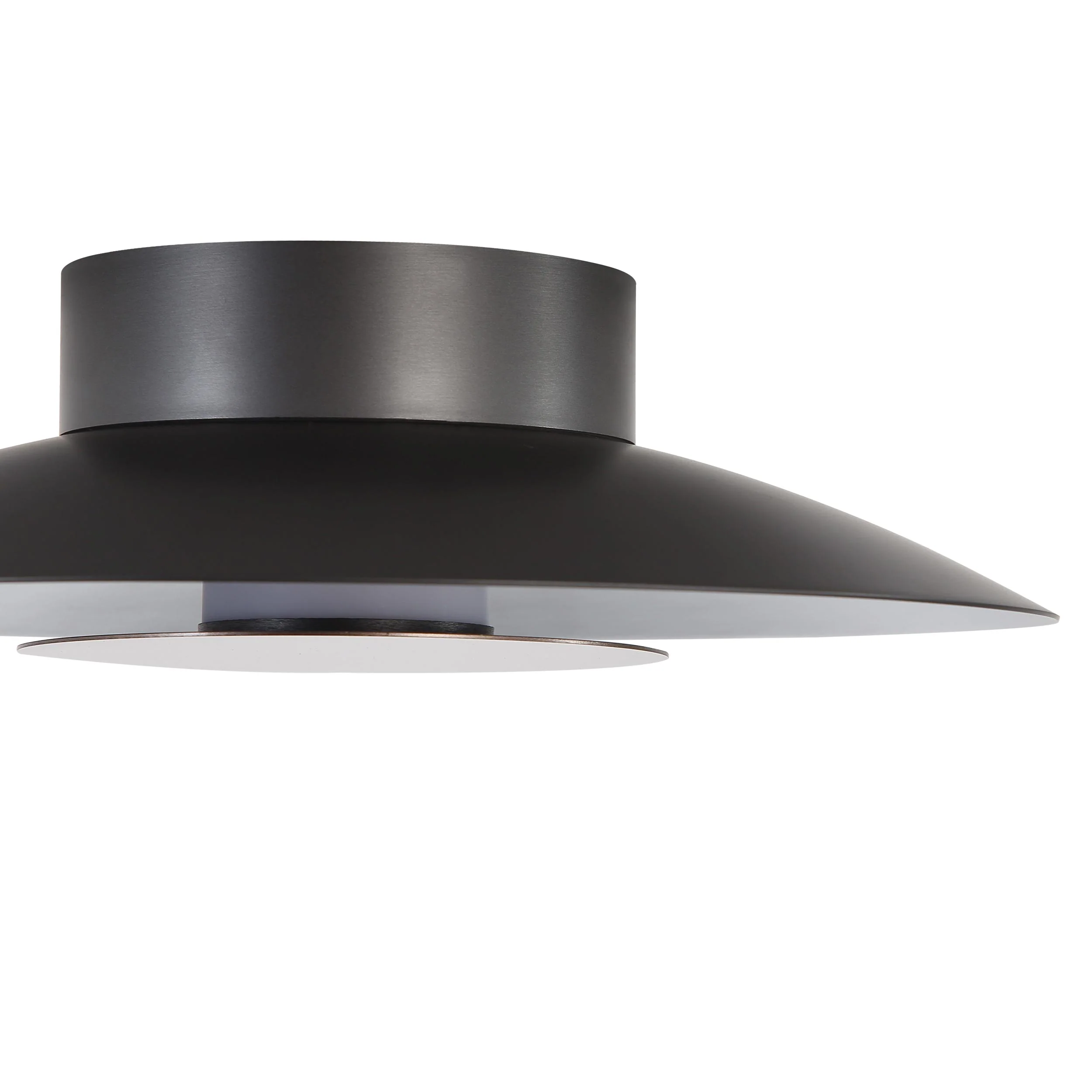 Yep by Golden Lighting Luma Integrated LED Flush Mount in Graphite and Coffee Silver accent - Image 2