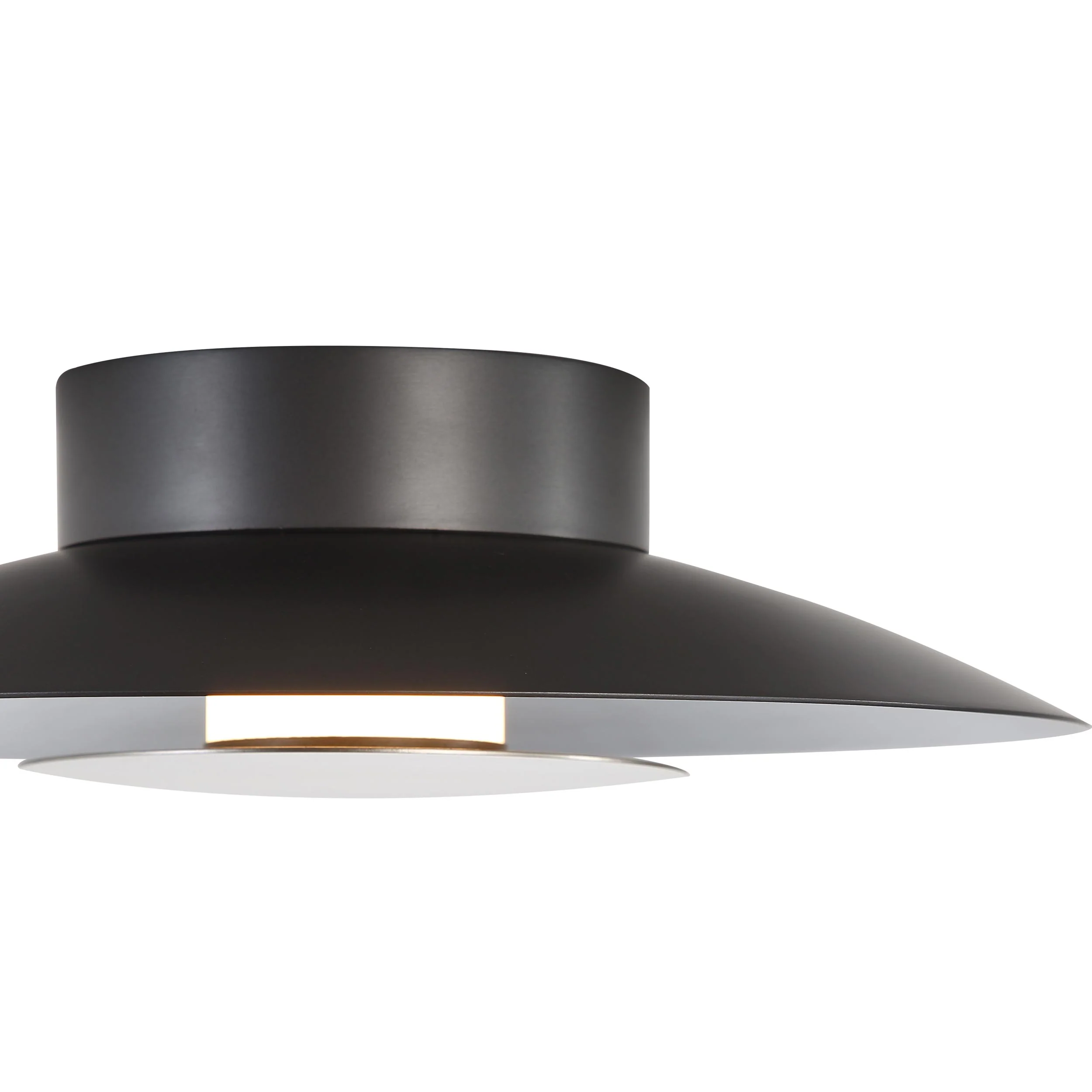 Yep by Golden Lighting Luma Integrated LED Flush Mount in Graphite and Sand Nickel shade - Image 2