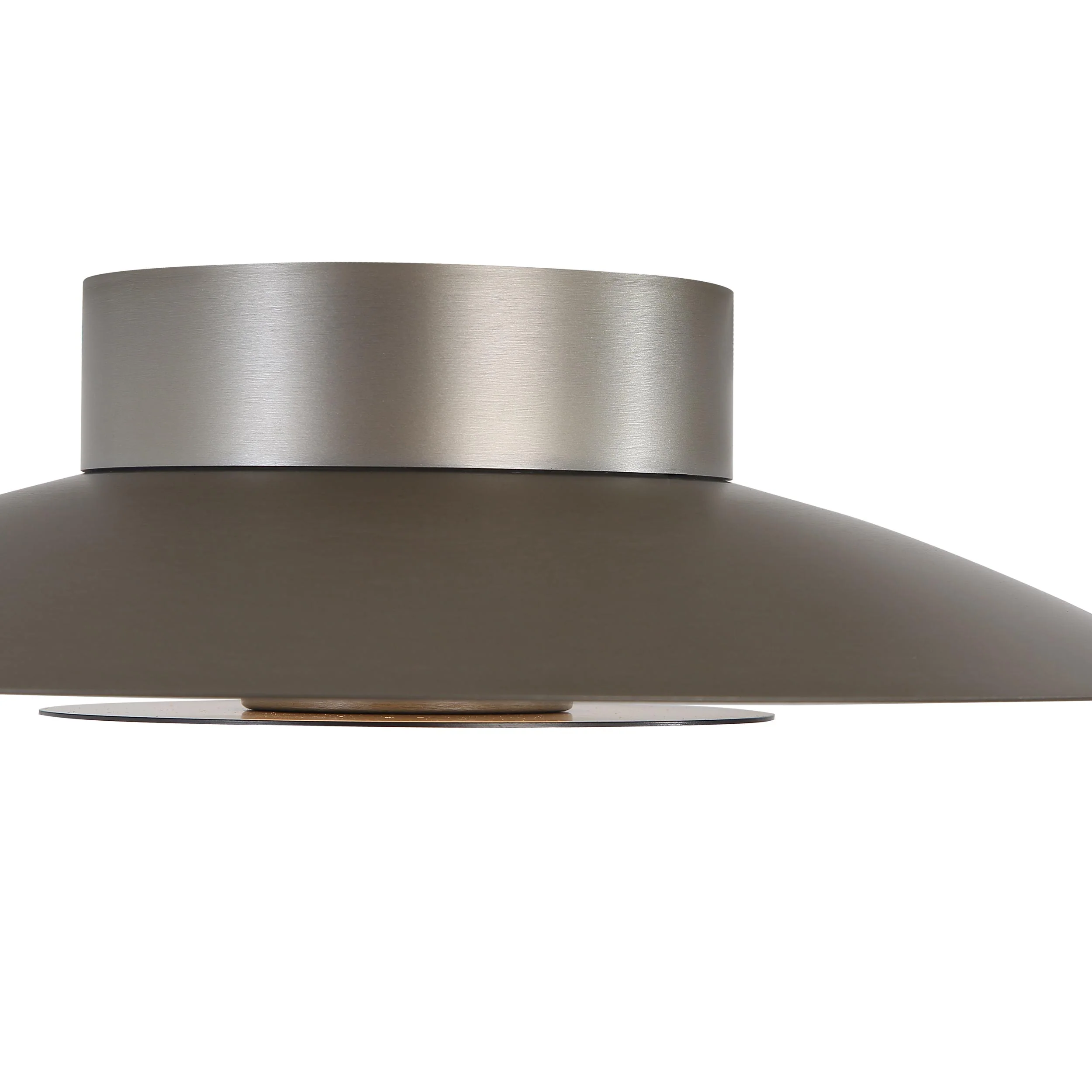 Yep by Golden Lighting Luma Integrated LED Flush Mount in Sand Nickel and Graphite shade - Image 2