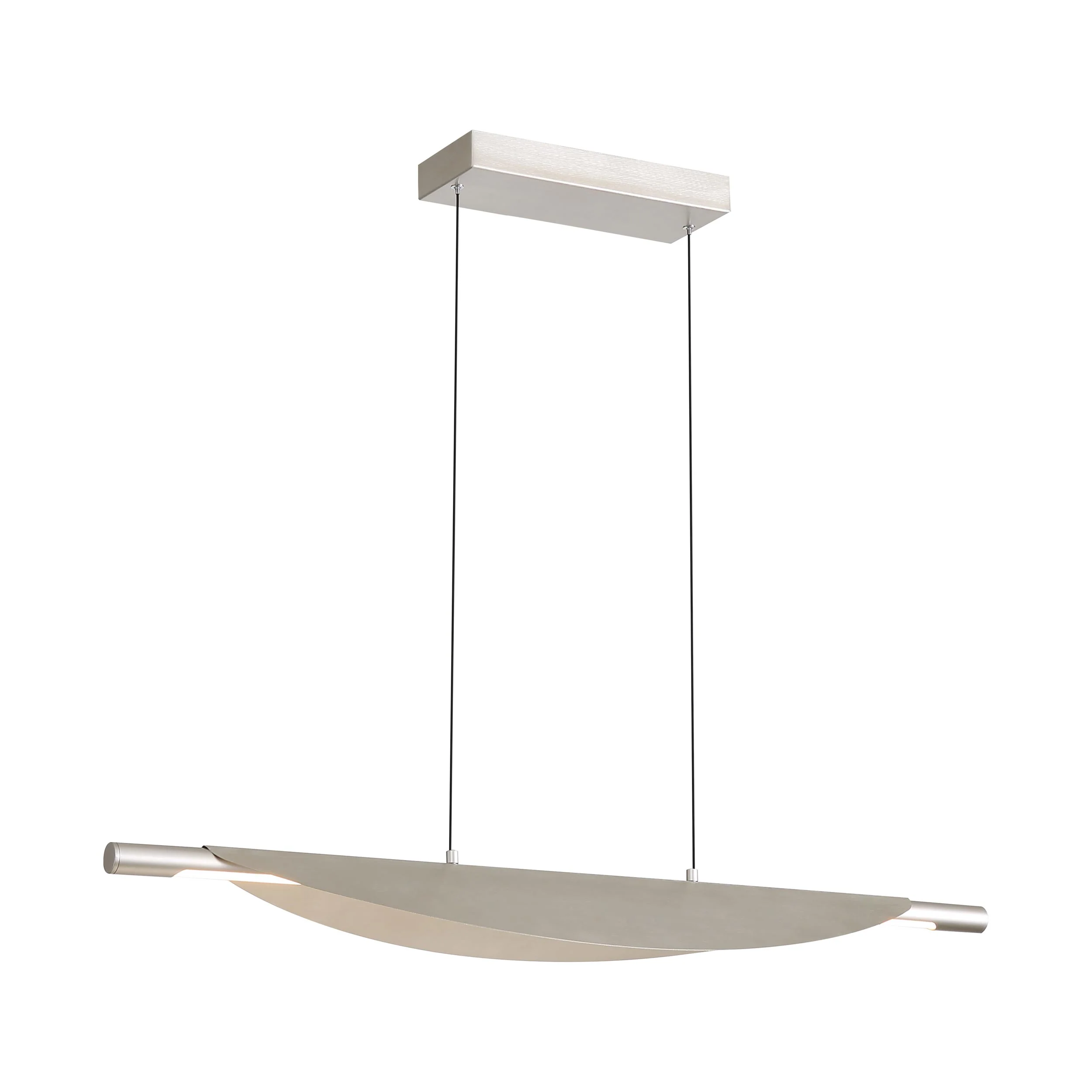 Yep by Golden Lighting Luma Integrated LED Island Light in Sand Nickel - Image 2
