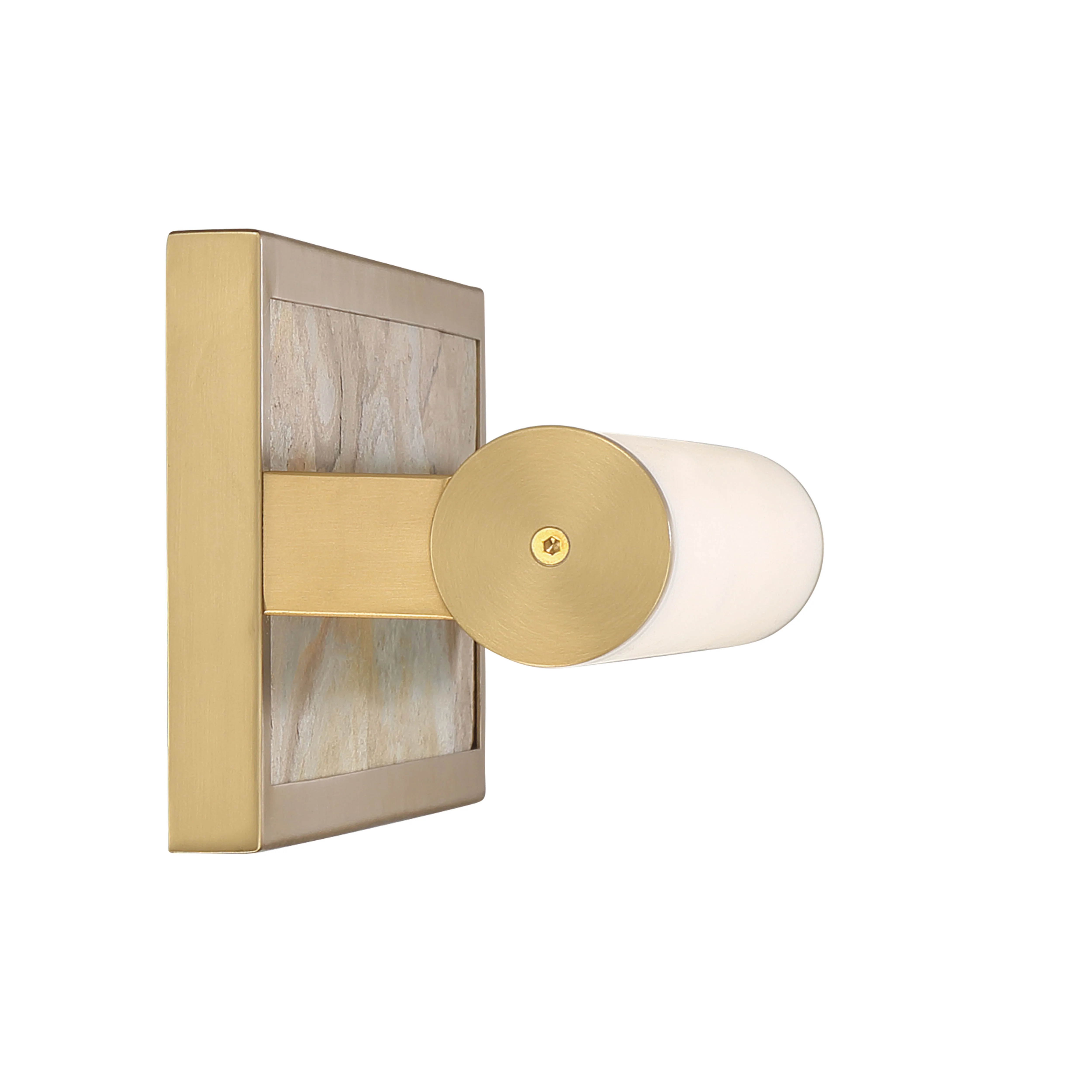 Yep by Golden Lighting Stratum Integrated LED 18in Vanity in Brushed Champagne Brass with Moon Rock Slate - Image 2