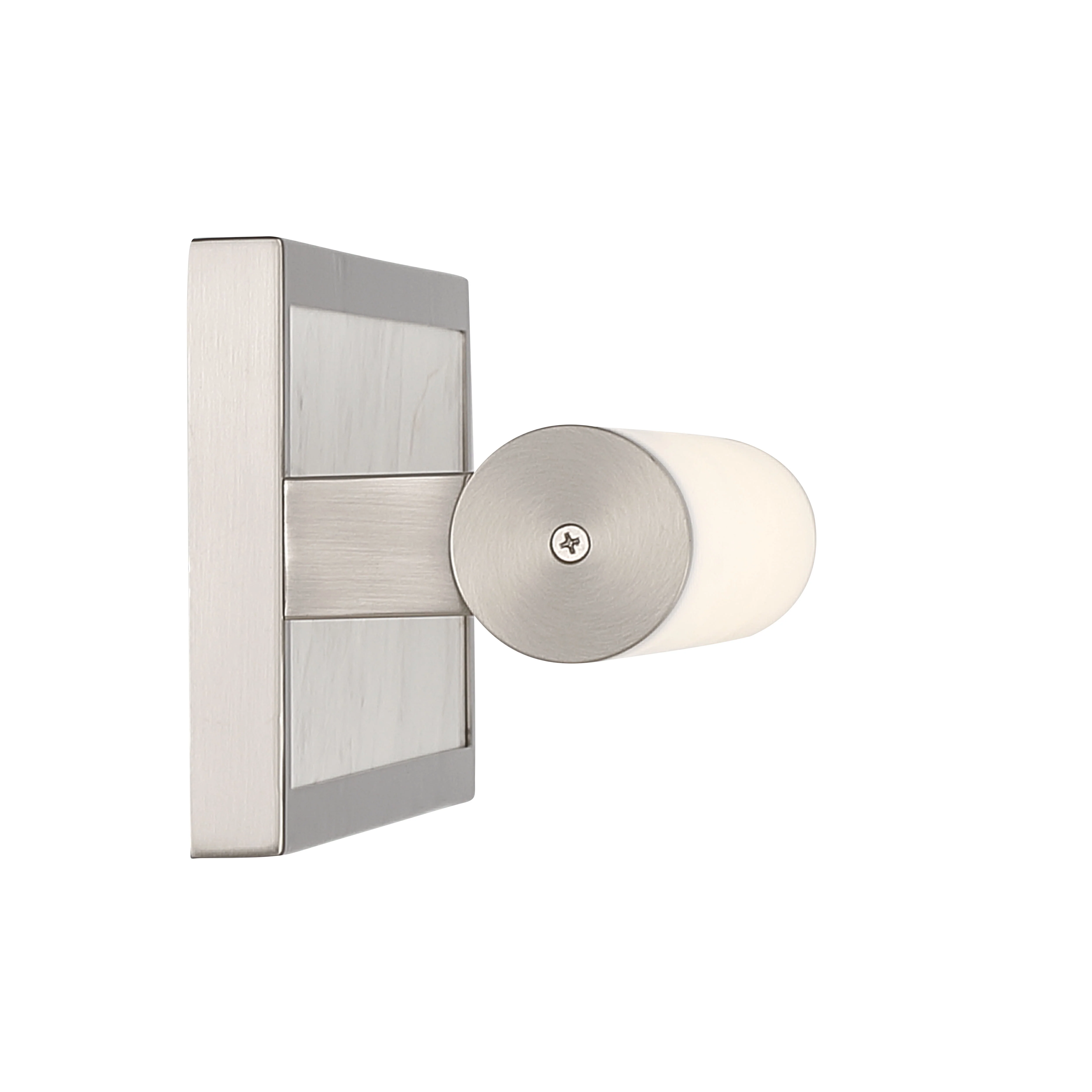 Yep by Golden Lighting Stratum Integrated LED 18in Vanity in Brushed Nickel with Jazz White Marble - Image 2