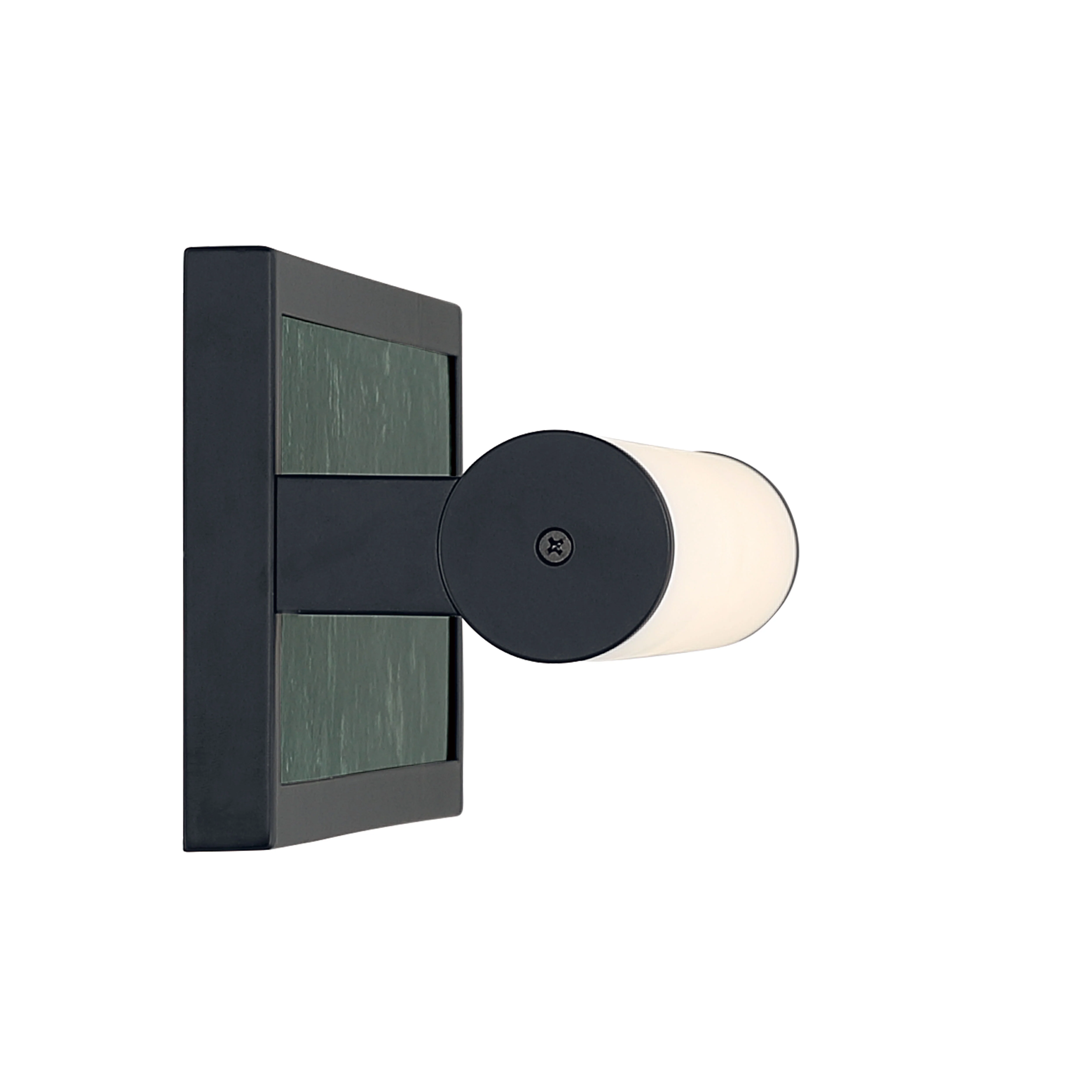 Yep by Golden Lighting Stratum Integrated LED 18in Vanity in Matte Black with Persian Green Marble - Image 2