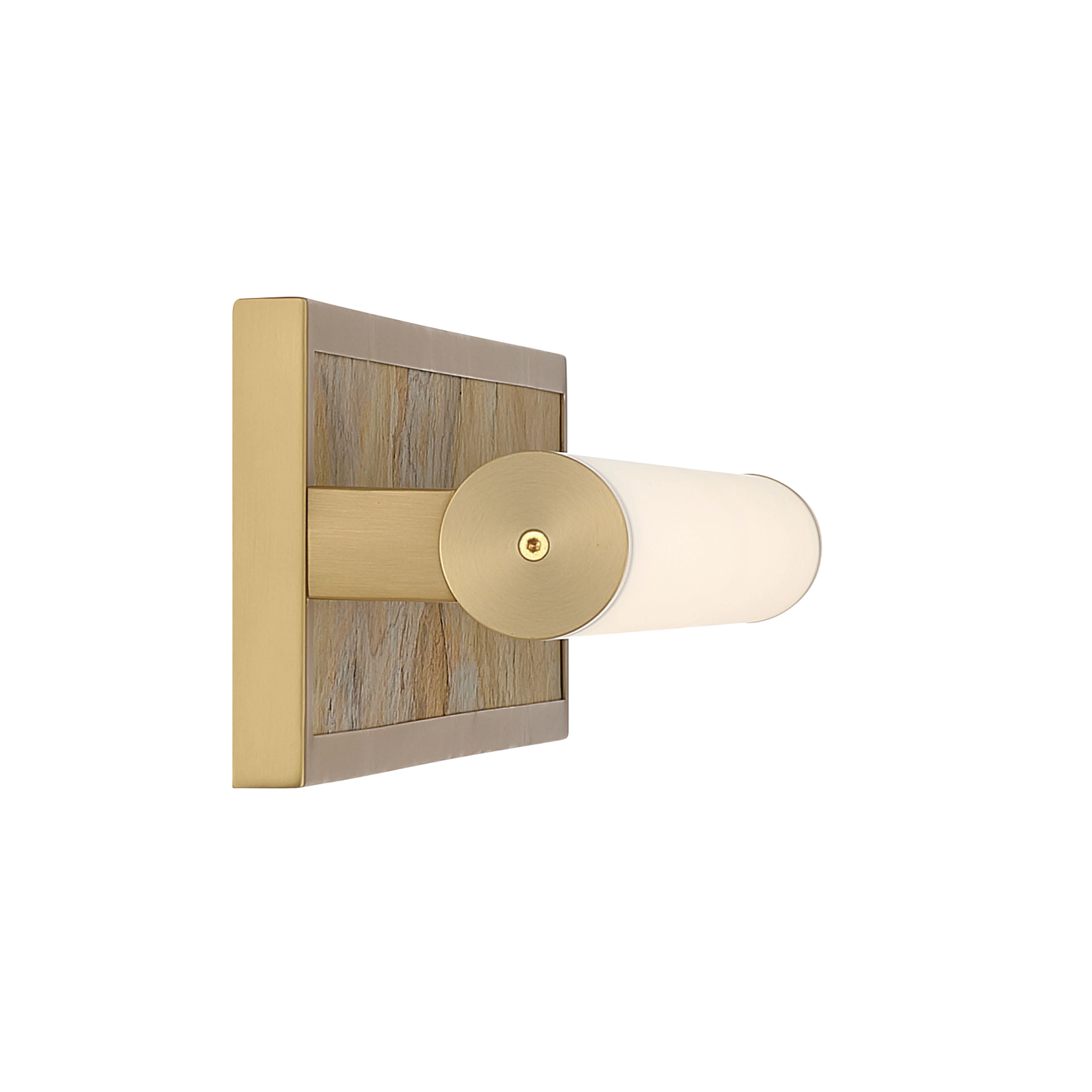 Yep by Golden Lighting Stratum Integrated LED 24in Vanity in Brushed Champagne Brass with Moon Rock Slate - Image 2