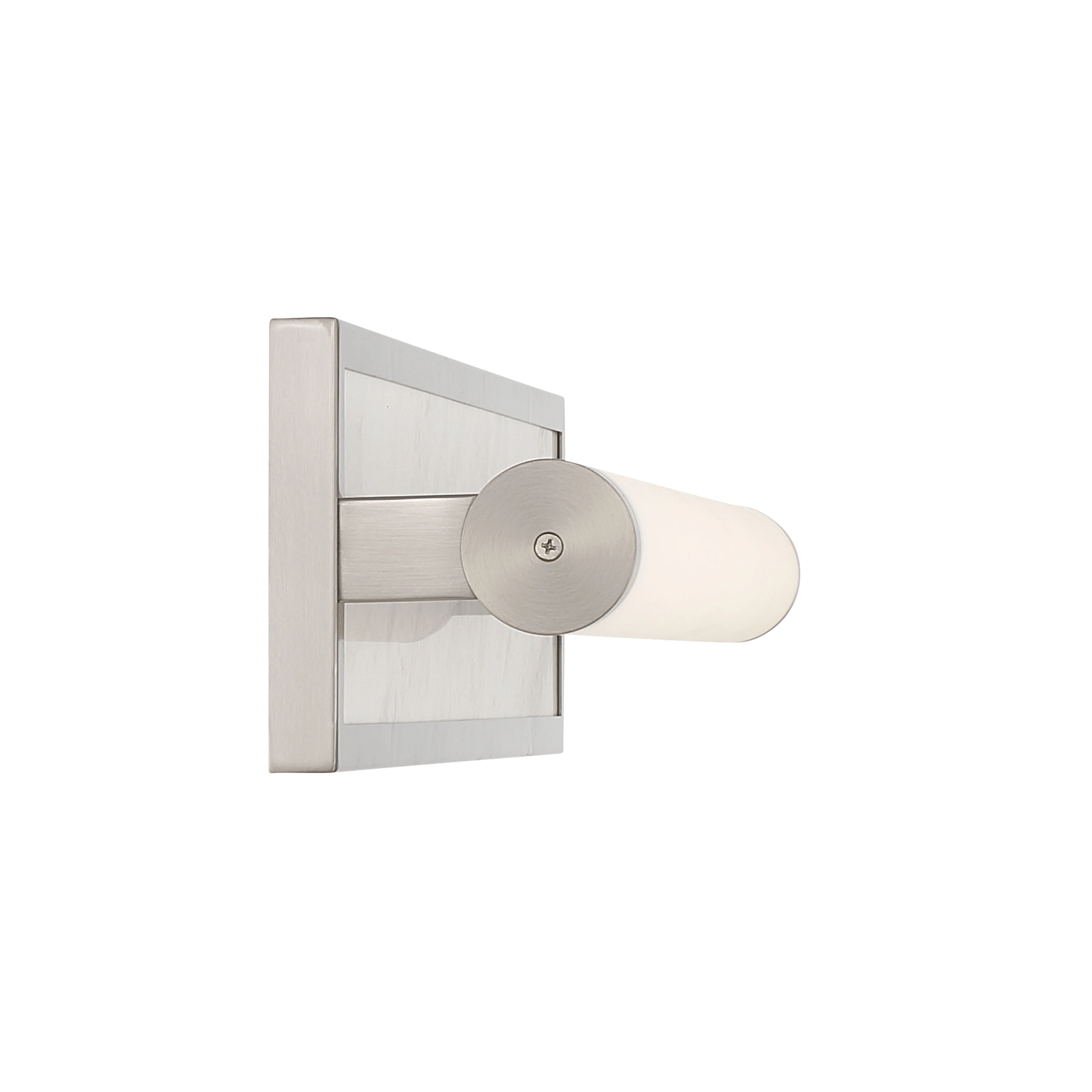 Yep by Golden Lighting Stratum Integrated LED 24in Vanity in Brushed Nickel with Jazz White Marble - Image 2