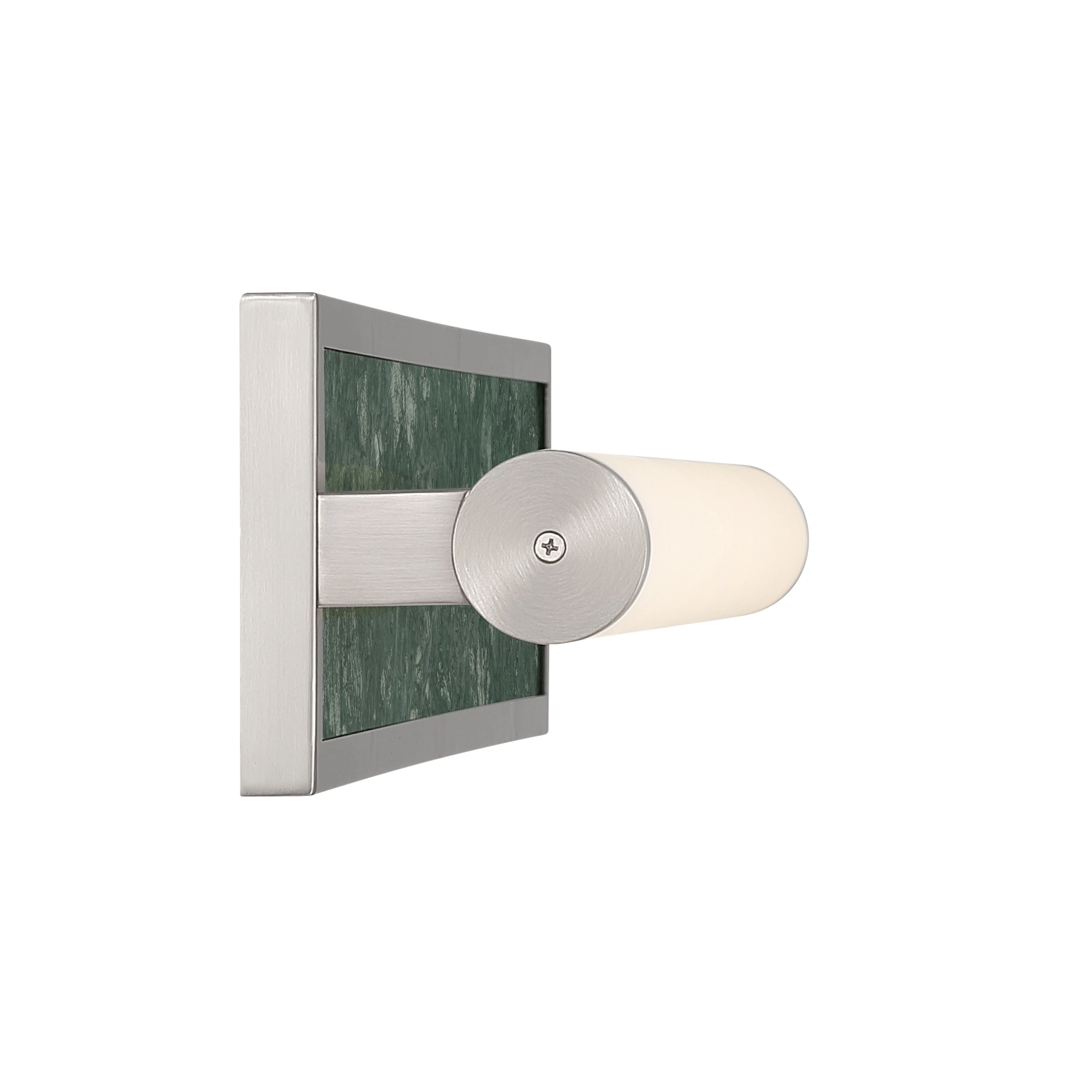 Yep by Golden Lighting Stratum Integrated LED 24in Vanity in Brushed Nickel with Persian Green Marble - Image 2