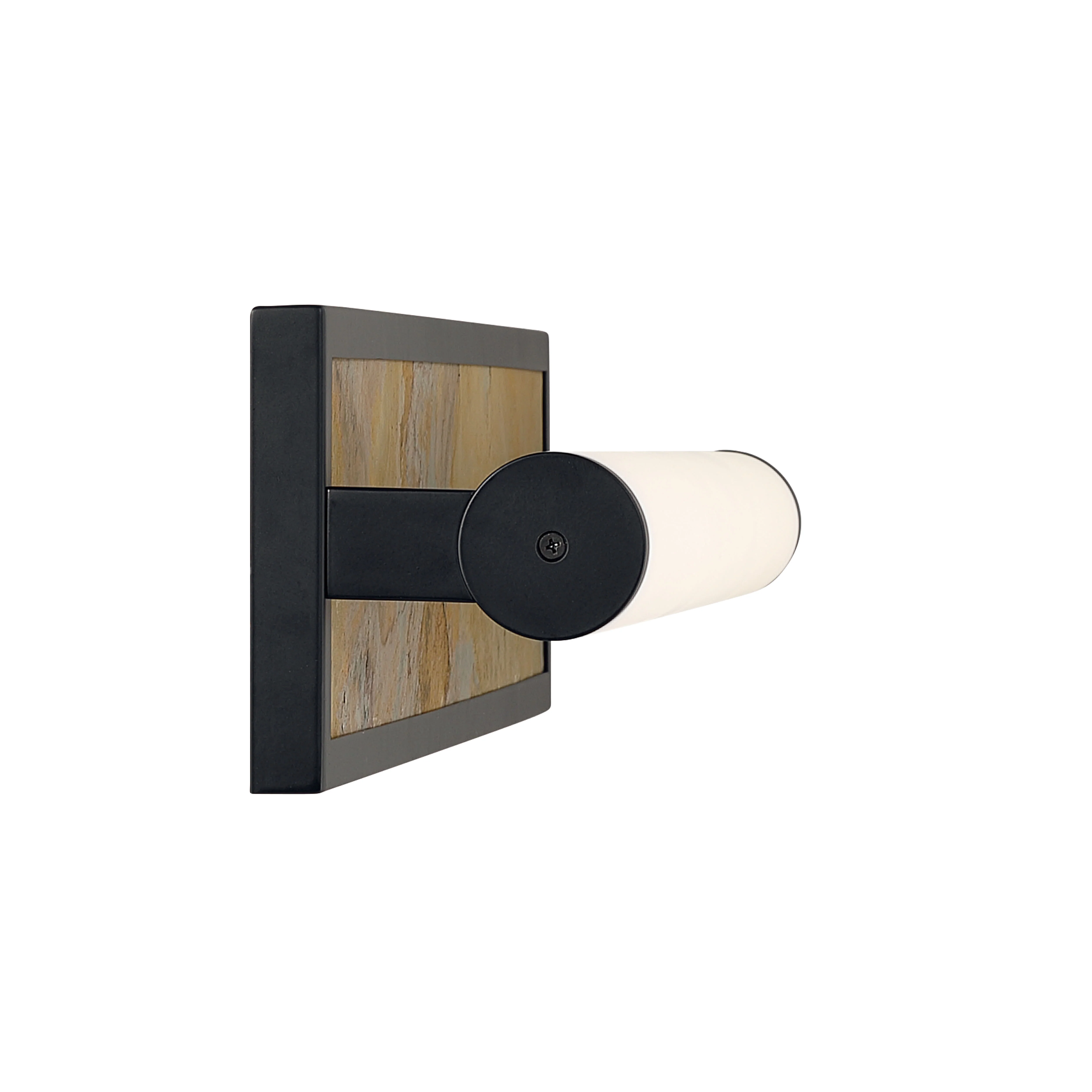 Yep by Golden Lighting Stratum Integrated LED 24in Vanity in Matte Black with Moon Rock Slate - Image 2