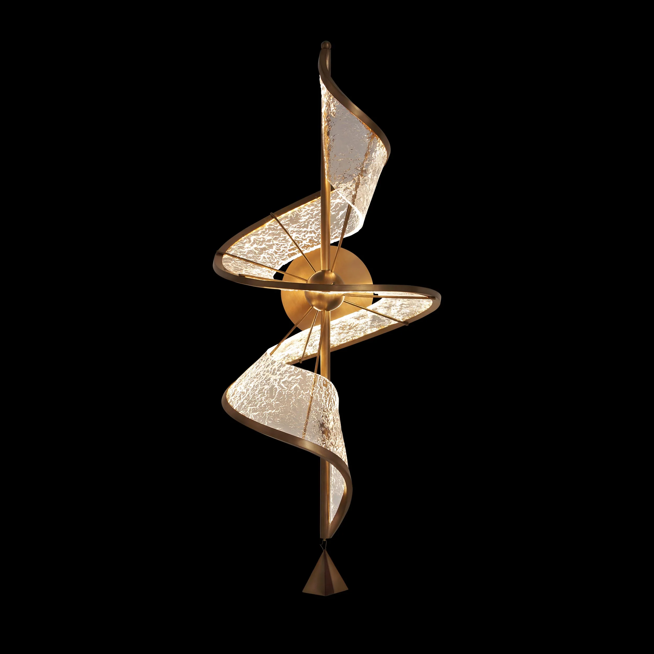 Ziva by Golden Lighting Aurora Integrated LED Wall Sconce in Brushed Champagne - Image 5