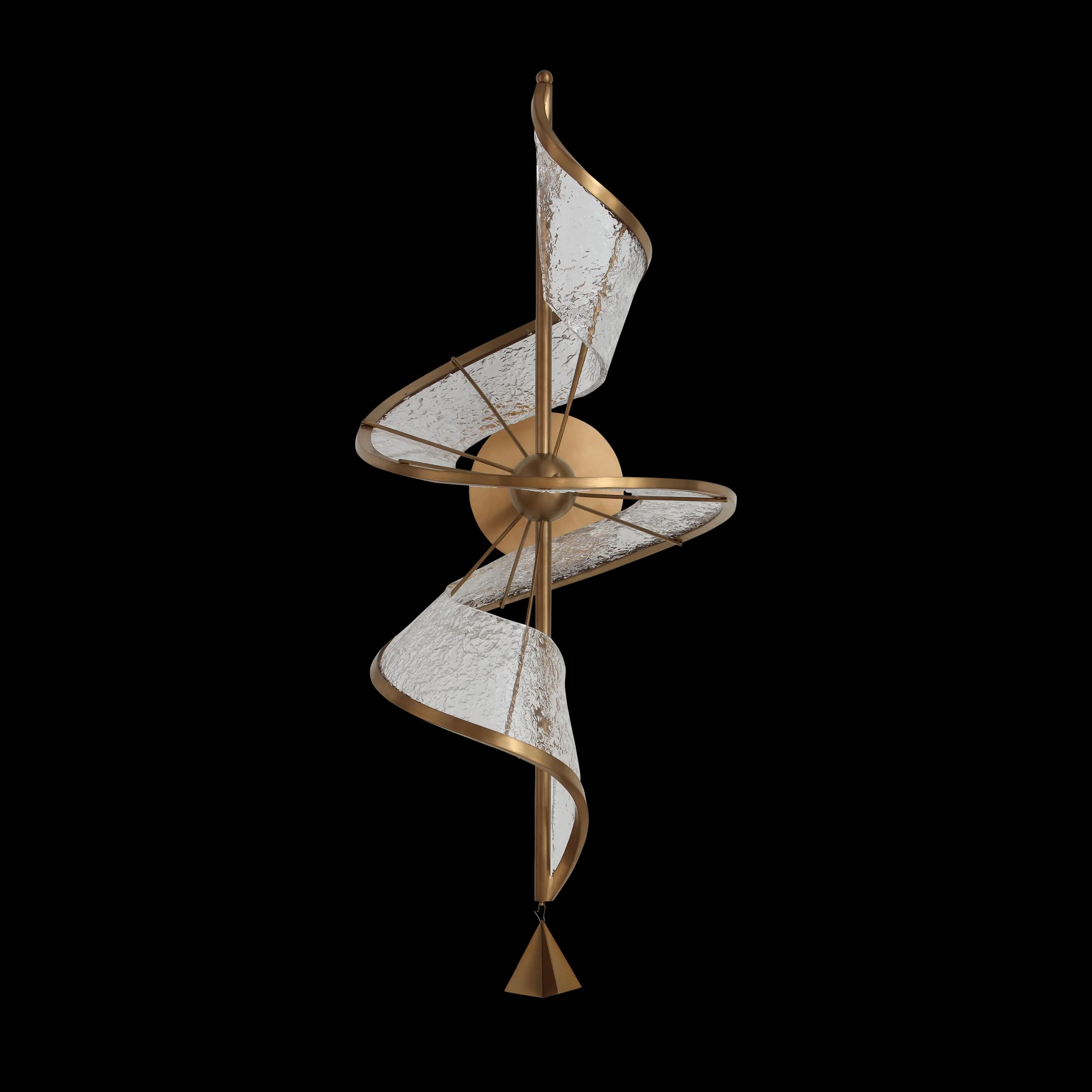 Ziva by Golden Lighting Aurora Integrated LED Wall Sconce in Brushed Champagne - Image 6