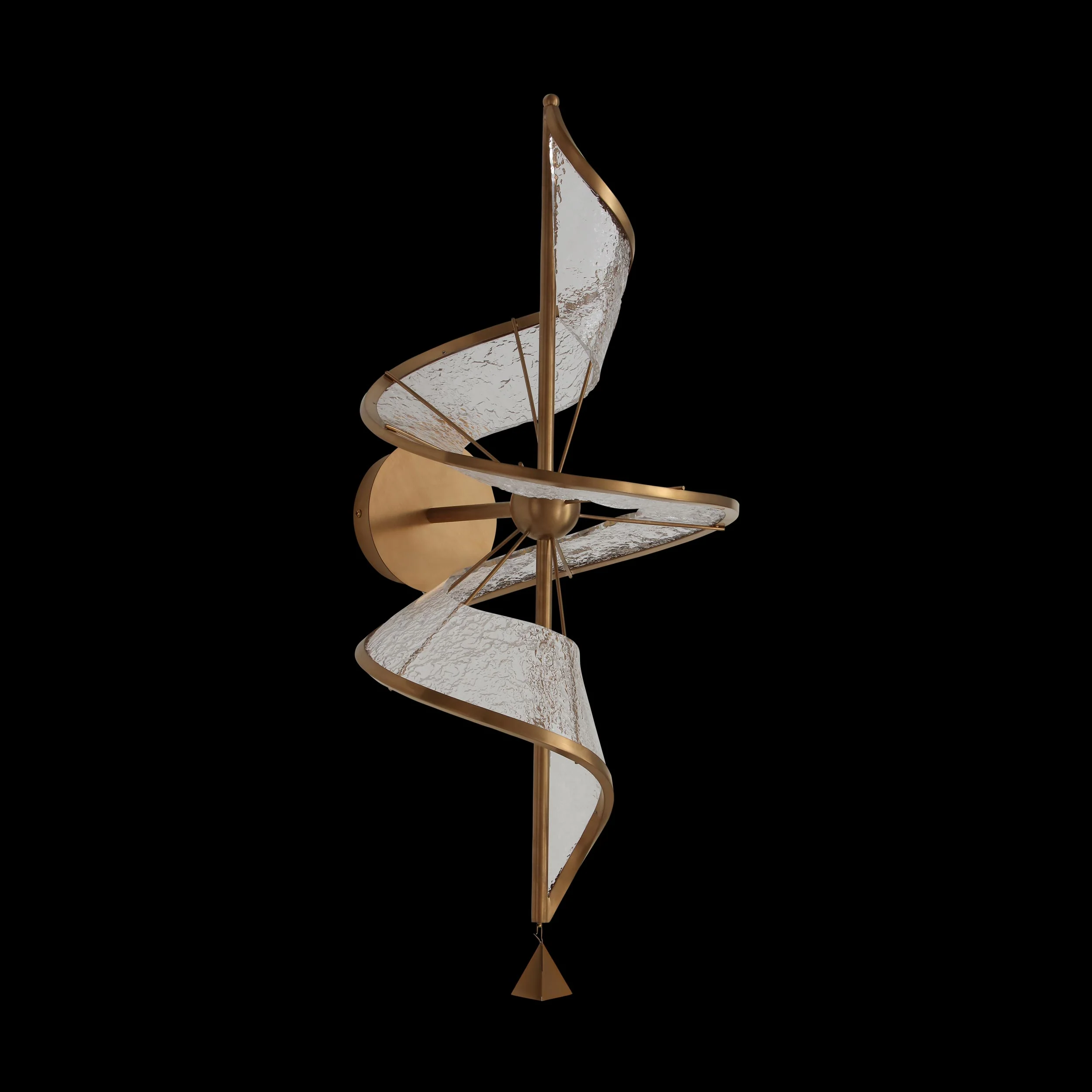 Ziva by Golden Lighting Aurora Integrated LED Wall Sconce in Brushed Champagne - Image 7