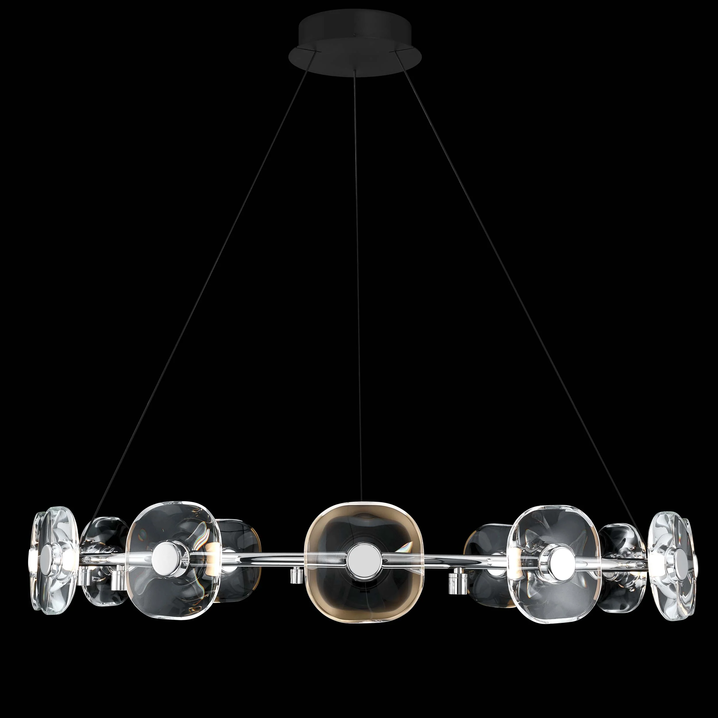 Ziva by Golden Lighting Celestia 12-light Integrated LED Chandelier in Chrome - Image 10