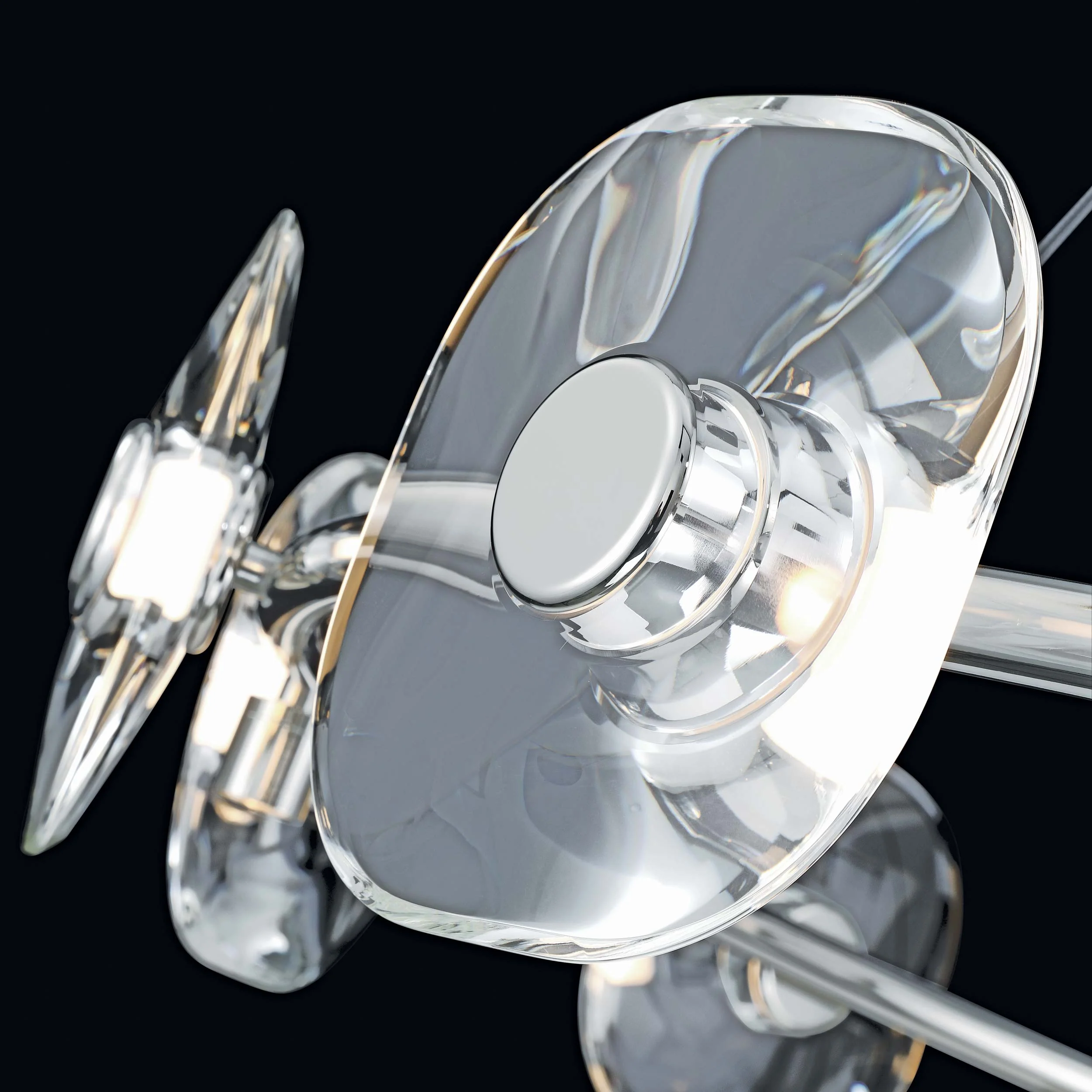 Ziva by Golden Lighting Celestia 12-light Integrated LED Chandelier in Chrome - Image 3