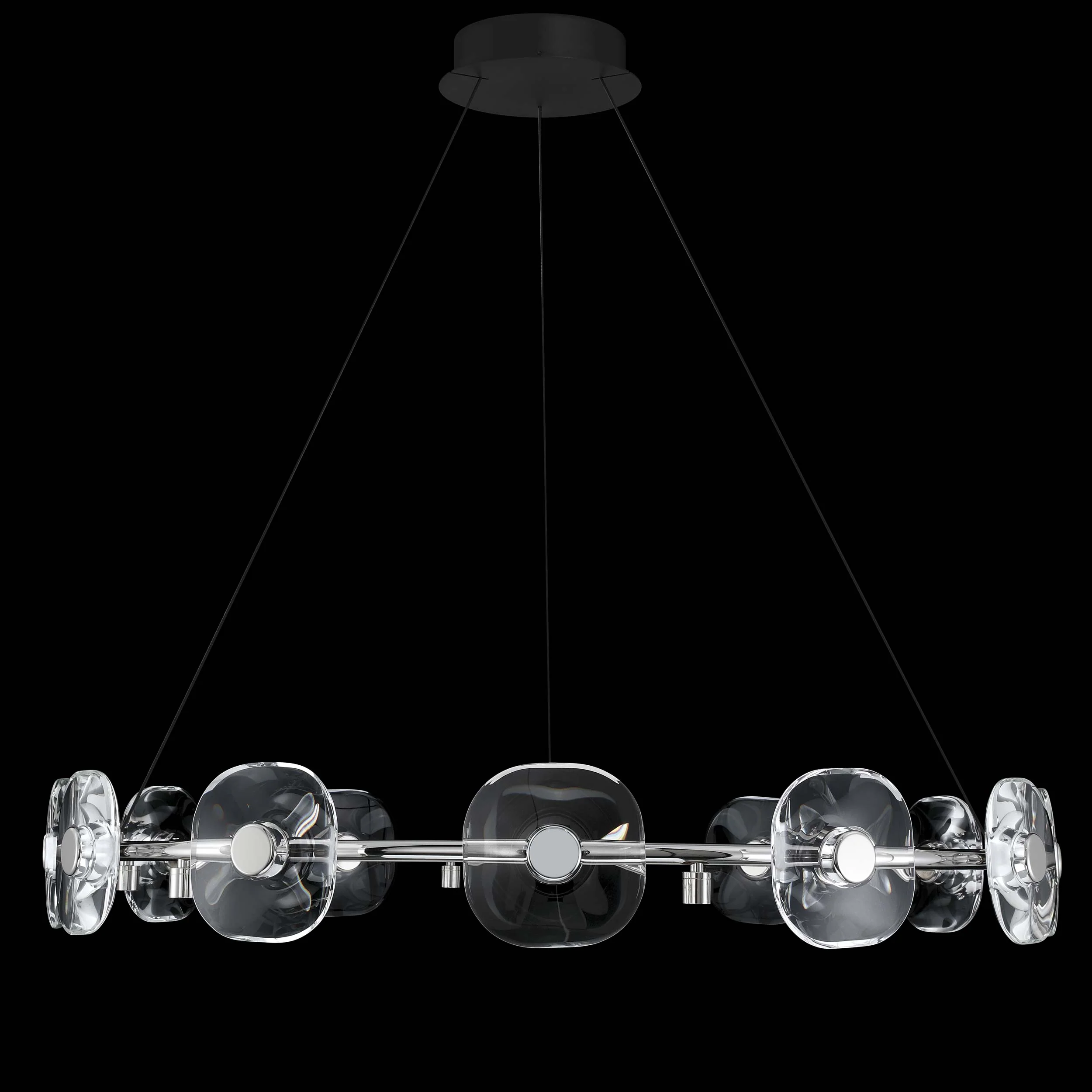Ziva by Golden Lighting Celestia 12-light Integrated LED Chandelier in Chrome - Image 9