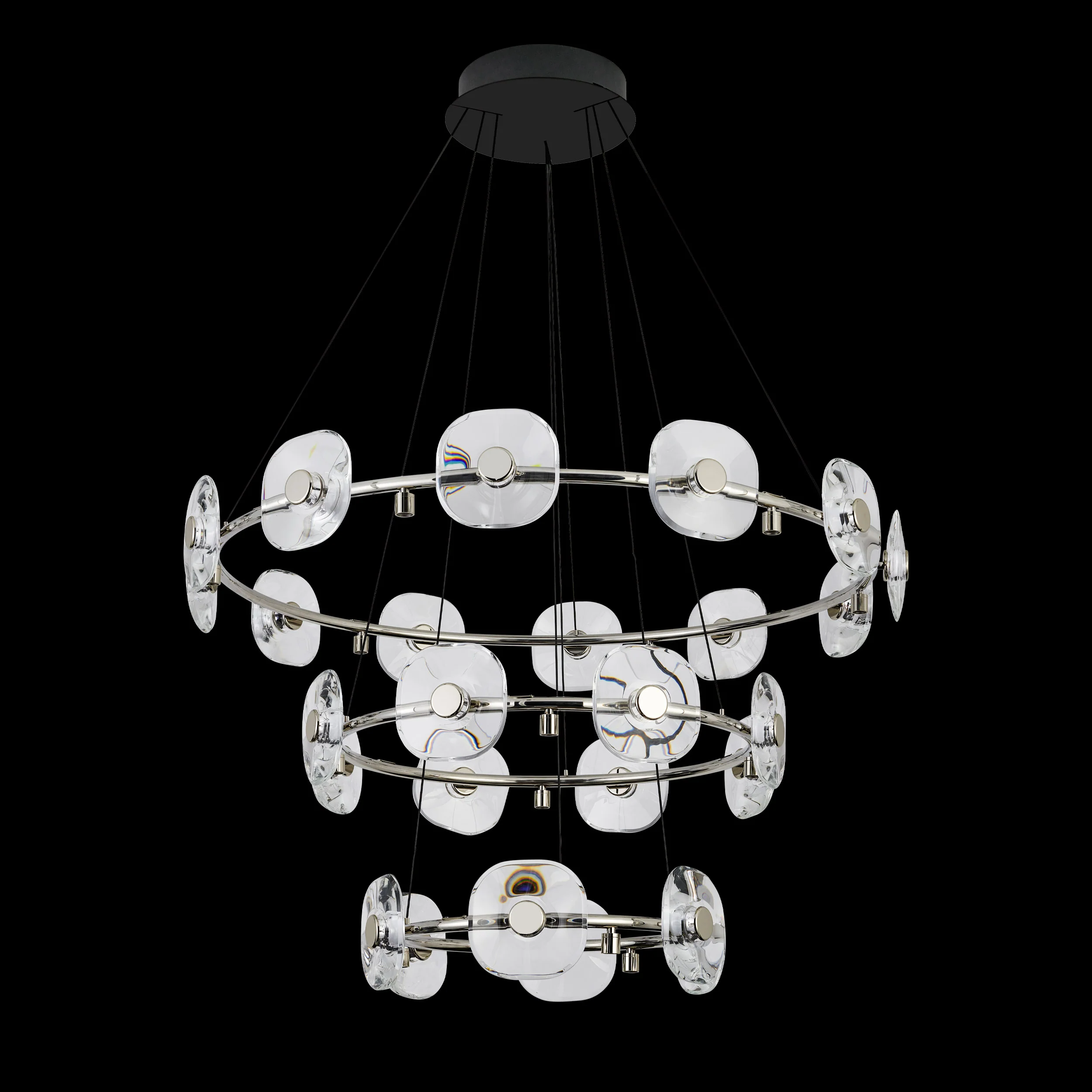 Ziva by Golden Lighting Celestia 26-light Integrated LED Chandelier in Chrome - Image 3