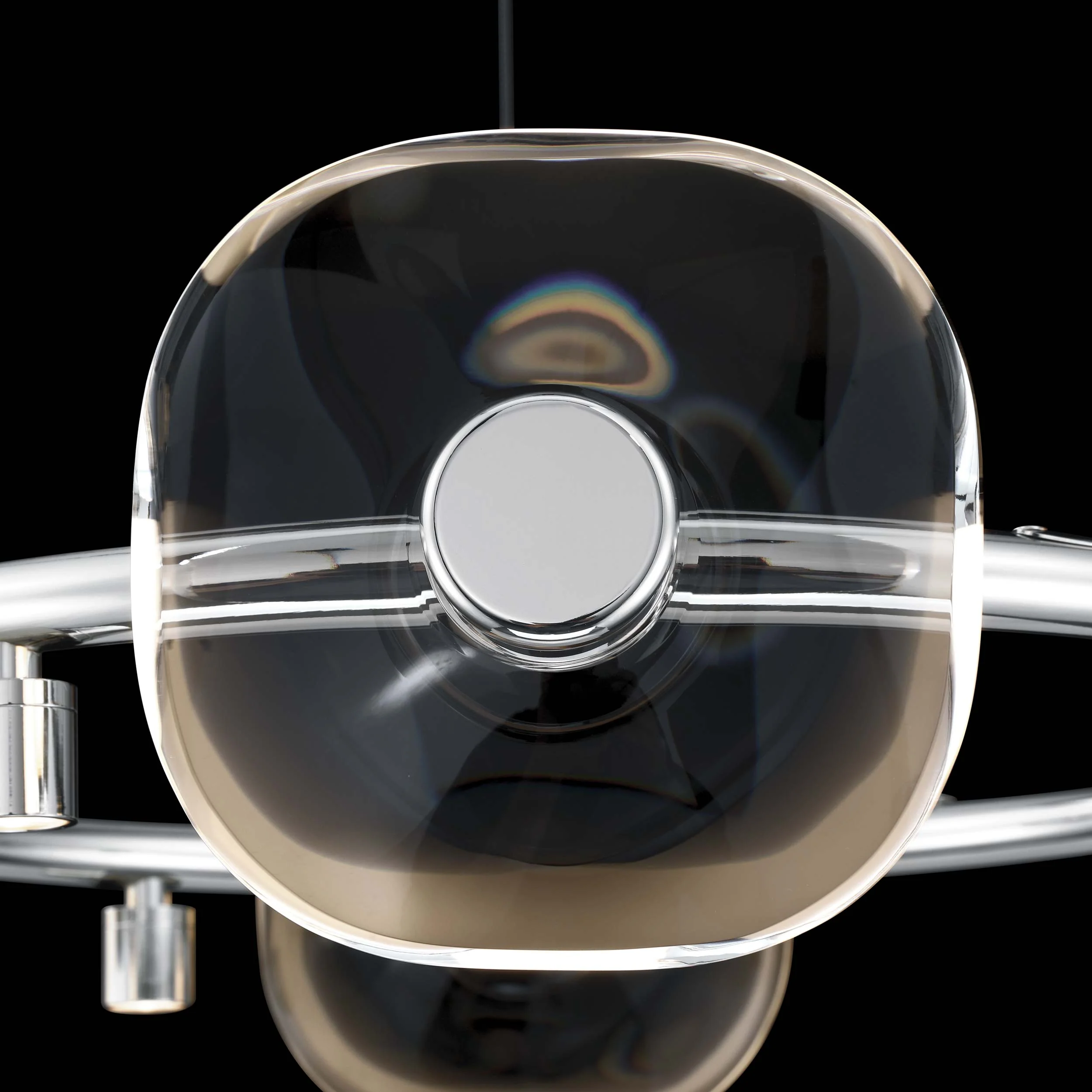Ziva by Golden Lighting Celestia 6-light Integrated LED Chandelier in Chrome - Image 3